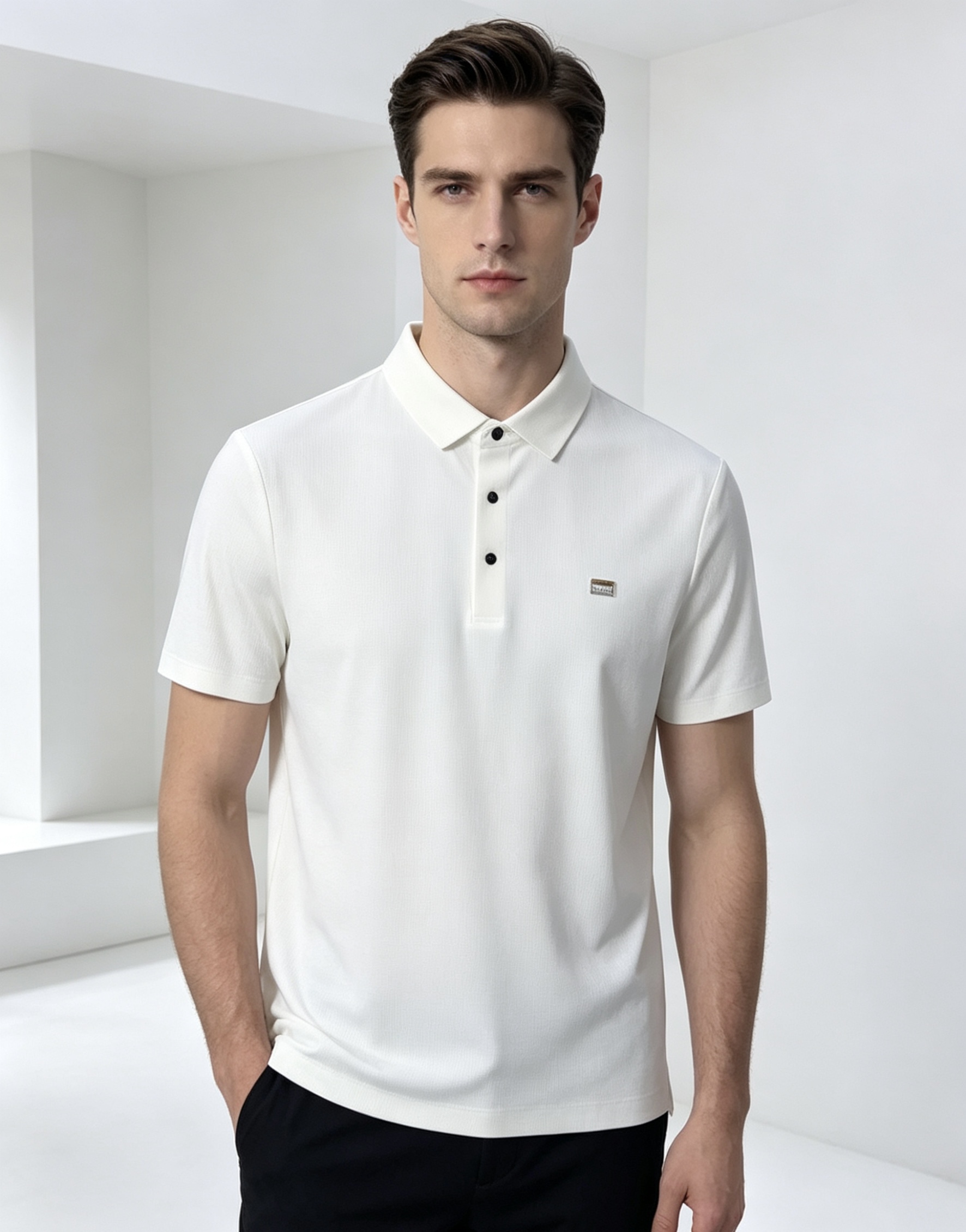 NO:839604,.Boss.2026 spring and summer new men's logo short-sleeved polo shirt continues the classic business casual lapel polo shirt. This polo shirt is made of mercerized piqué cotton fabric, and its timeless design can transcend fashion trends. Classic style, hf brand LOGO is three-dimensional and unique, making the whole body more detailed. Fitted version, the fabric is made of cotton piqué material, comfortable, skin-friendly, good breathability, and practical for daily commuting and leisure. Highly recommended. Size M-4XL  m wears 175/130,,T-shirt,19860909.Boss.2026春夏新款男士标识短袖polo衫,延续经典商务休闲翻领POLO恤.该款Polo衫采用丝光珠地棉面料制成,隽永设计可跨越时尚潮流.经典款型,hf品牌LOGO立体别致,让整体更具细节感 合体的版型,面料采用全棉珠地料,舒适,亲肤,透气好,平时通勤休闲都很实穿的一款 强烈推荐.尺码M-4XL m穿175/130,,T-shirt,,Men's clothing