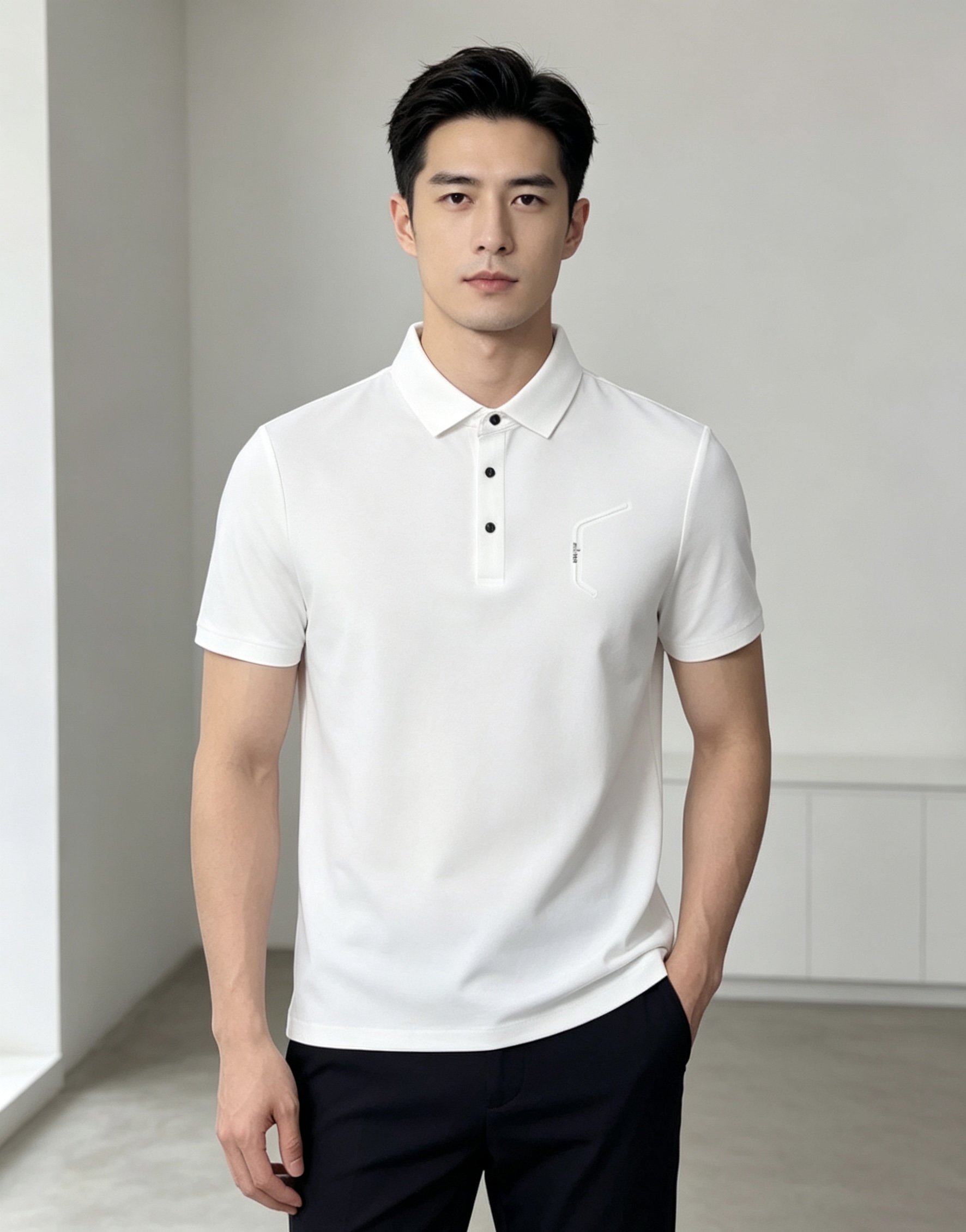 NO:839560,.kiton.2026 spring and summer new men's logo short-sleeved polo shirt continues the classic business casual lapel polo shirt. This polo shirt is made of mercerized piqué cotton fabric, and the timeless design can transcend fashion trends. The classic style, the hf brand LOGO is three-dimensional and unique, making the whole body more detailed. Fitted version, the fabric is made of cotton piqué material, comfortable, skin-friendly, good breathability, and practical for daily commuting and leisure. Highly recommended. Size M-4XL  m wears 175/130,,T-shirt,19860909.kiton.2026春夏新款男士标识短袖polo衫,延续经典商务休闲翻领POLO恤.该款Polo衫采用丝光珠地棉面料制成,隽永设计可跨越时尚潮流.经典款型,hf品牌LOGO立体别致,让整体更具细节感 合体的版型,面料采用全棉珠地料,舒适,亲肤,透气好,平时通勤休闲都很实穿的一款 强烈推荐.尺码M-4XL m穿175/130,,T-shirt,,Men's clothing