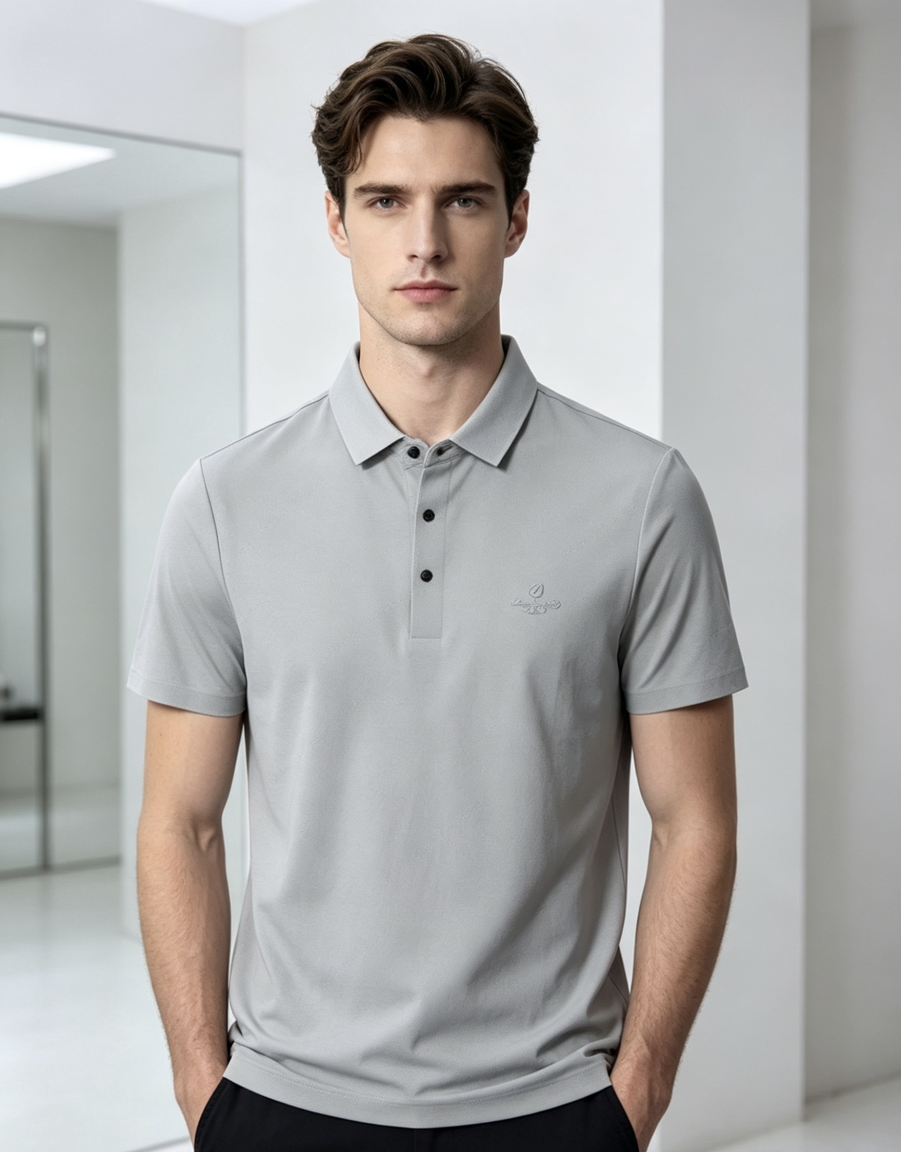 NO:839577,Ermenegildo Zegna. 2026 spring and summer new men's logo short-sleeved polo shirt, continuing the classic business casual lapel polo shirt. This polo shirt is made of mercerized piqué cotton fabric, and the timeless design can transcend fashion trends. Classic style, hf brand LOGO is three-dimensional and unique, making the whole body more detailed. Fitted version, the fabric is made of cotton piqué material, comfortable, skin-friendly, good breathability, and practical for daily commuting and leisure. Highly recommended. Size M-4XL  m wears 175/130,,zegna,T-shirt,19860909.杰尼亚.2026春夏新款男士标识短袖polo衫,延续经典商务休闲翻领POLO恤.该款Polo衫采用丝光珠地棉面料制成,隽永设计可跨越时尚潮流.经典款型,hf品牌LOGO立体别致,让整体更具细节感 合体的版型,面料采用全棉珠地料,舒适,亲肤,透气好,平时通勤休闲都很实穿的一款 强烈推荐.尺码M-4XL m穿175/130,,zegna,T-shirt,,Men's clothing
