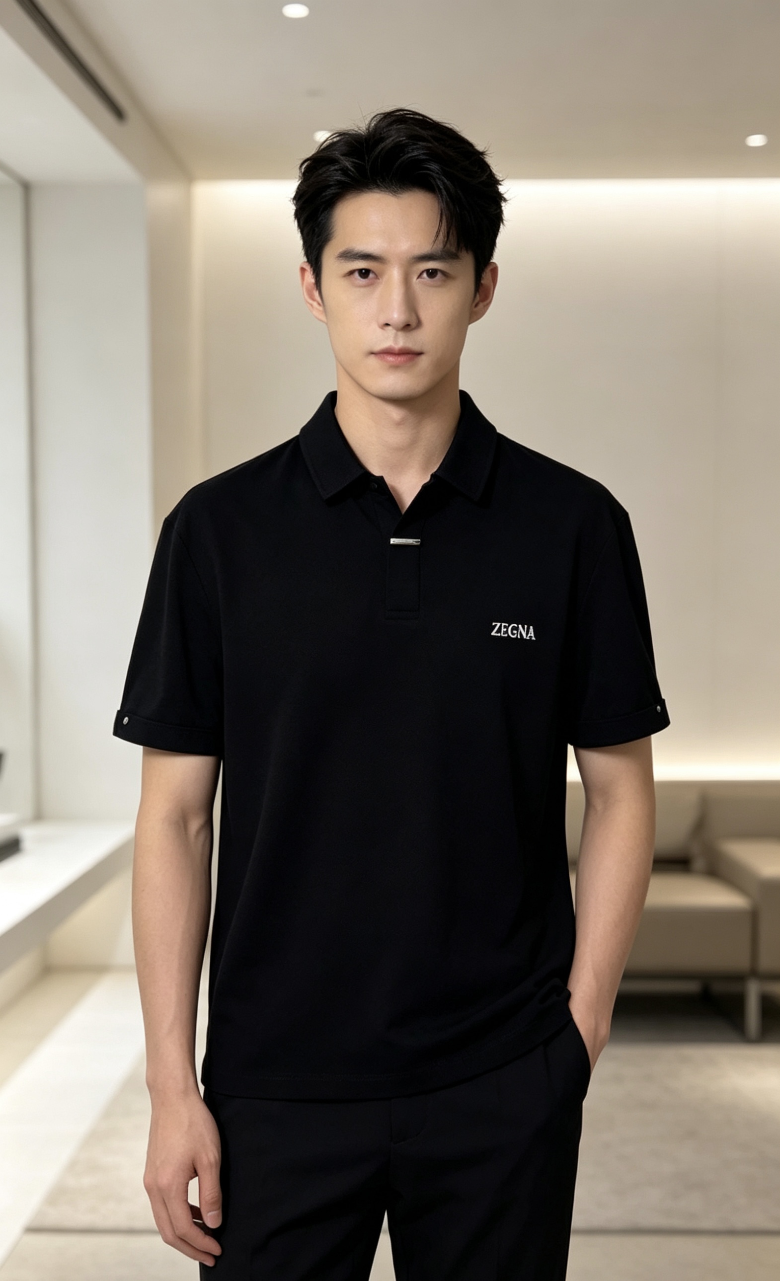 NO:842618,. Zegna. 2026 spring and summer new men's logo short-sleeved polo shirt, continuing the classic casual lapel polo shirt. This polo shirt is made of mercerized piqué cotton fabric, and the timeless design can transcend fashion trends. Classic style, 2 brand LOGOs are three-dimensional and unique, making the whole body more detailed. Fitted version, the fabric is made of cotton piqué material, comfortable, skin-friendly, good breathability, and practical for daily commuting and leisure. Highly recommended. Size M-3XL  m wear/130,,zegna,T-shirt,19860909.杰尼亚.2026春夏新款男士标识短袖polo衫,延续经典休闲翻领POLO恤.该款Polo衫采用丝光珠地棉面料制成,隽永设计可跨越时尚潮流.经典款型,2品牌LOGO立体别致,让整体更具细节感 合体的版型,面料采用全棉珠地料,舒适,亲肤,透气好,平时通勤休闲都很实穿的一款 强烈推荐.尺码M-3XL m穿/130,,zegna,T-shirt,,Men's clothing