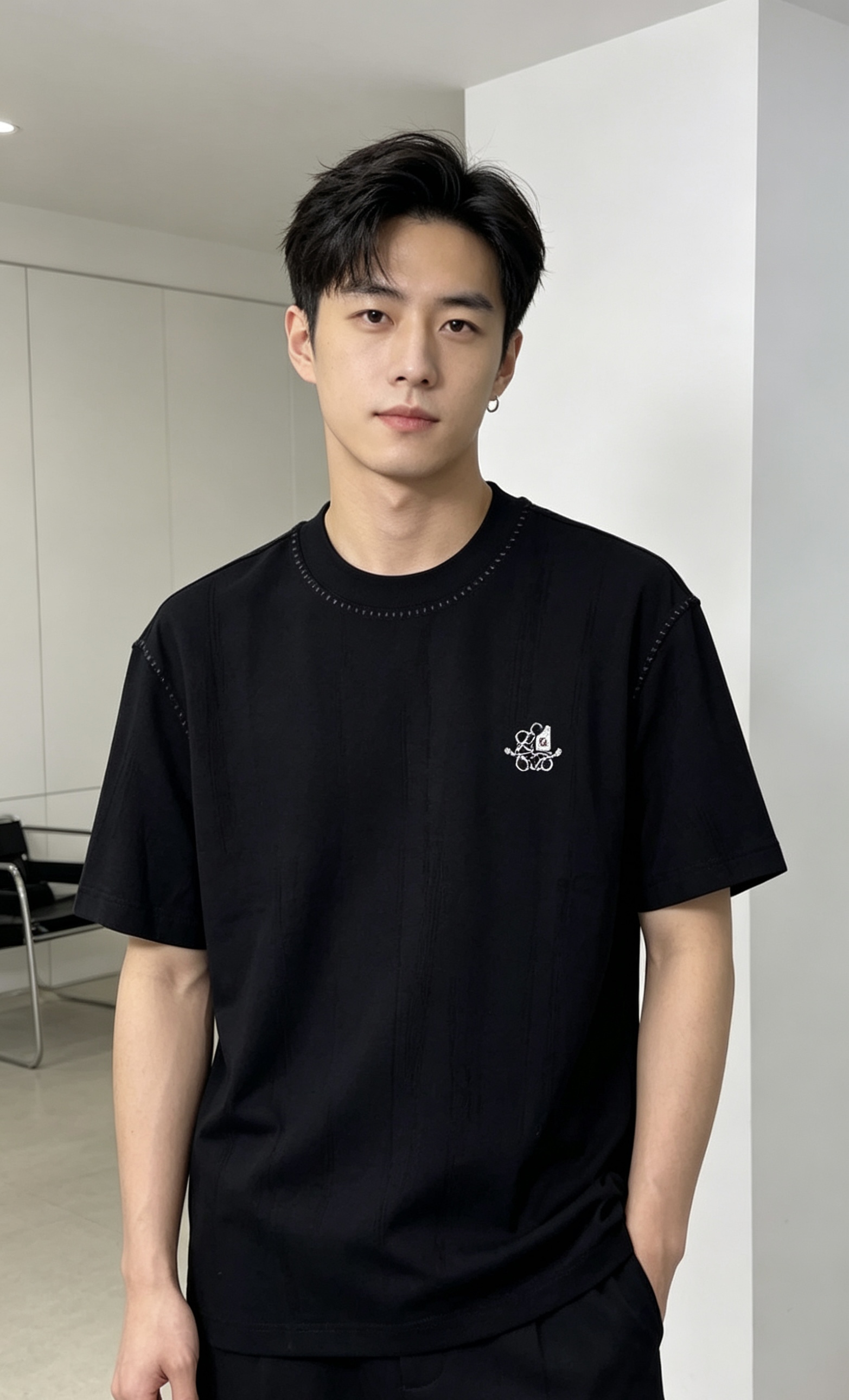 NO:842609,.Luo Yiwei. 2026 spring and summer new fashion short-sleeved. Advanced customization and versatile styles!  It is more practical and can be easily controlled by anyone. It is made of liquid ammonia fabric and has a luxurious classic brand logo design. It is very classy and a must-buy for those who know the goods!  The tailoring is a slim fit, very delicate, shows aura, and highlights the sophistication of men. This is unique, just the right fit, and the upper body effect is very good. Size M-3xL m wear/130 Please state your height and weight when ordering.,, ​​loewe, T-shirt,19860909.罗意威.2026春夏新品时尚短袖.高级定制百搭款式！更有实用感 任何人都可以轻松驾驭 采用液氨面料制作,奢华经典品牌logo设计,非常显档次懂货的必须入！版型剪裁属于修身款 非常精致,2显气场,又会凸显男士的精致,这就是独到之处,恰到好处的修身,上身效果非常赞.尺码M-3xL m穿/130下单报身高体重.,,loewe,T-shirt,,Men's clothing
