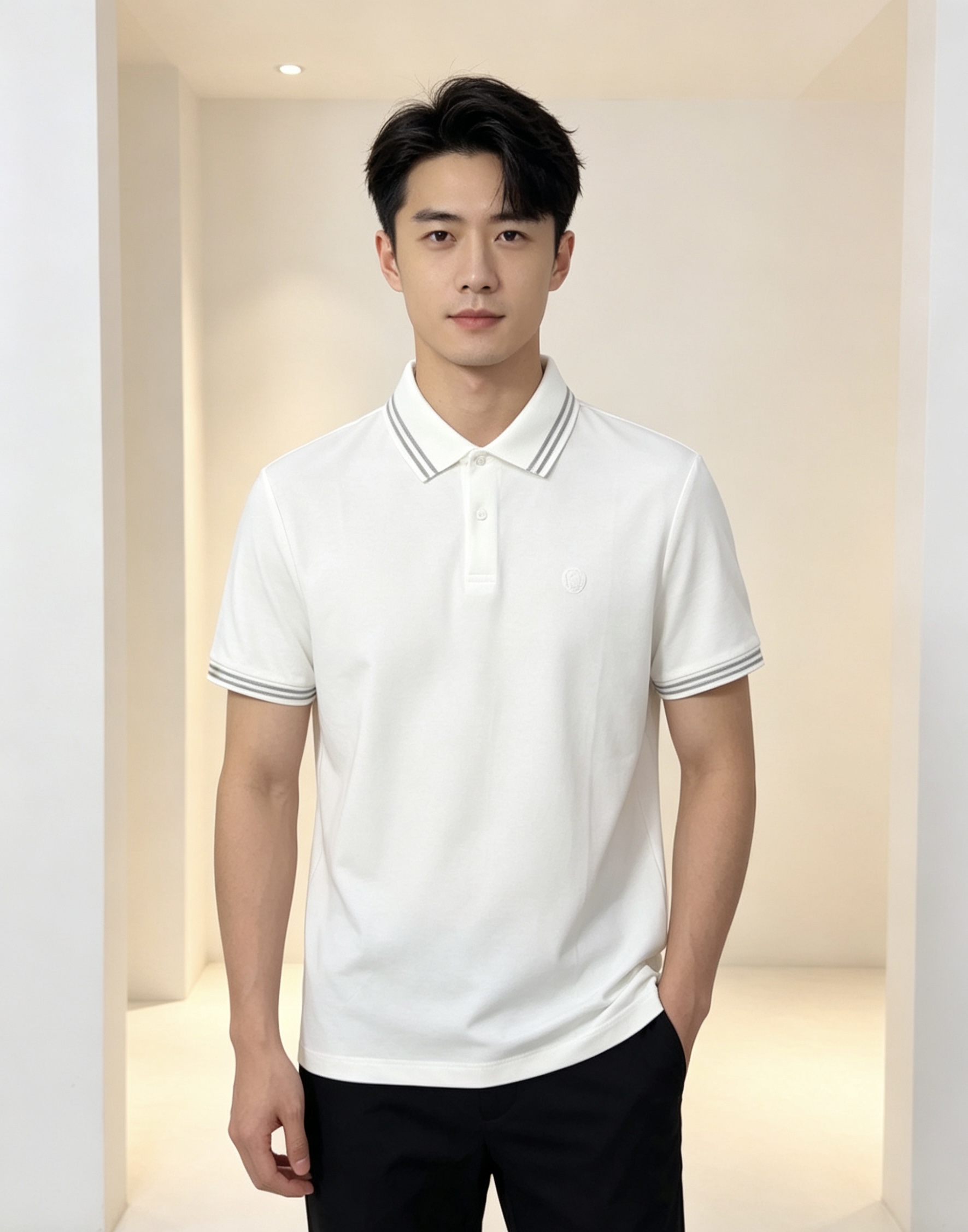 NO:848541,.BC.26 new spring and summer men's logo polo shirts continue the classic Lao Qianfeng casual lapel polo shirt. This polo shirt is made of original counter fabrics, and the timeless design can transcend fashion trends. The classic style, the f brand LOGO is three-dimensional and unique, making the whole body more detailed. The fitted version, the fabric is made of cotton pique, which is comfortable, skin-friendly, and breathable. It is practical for daily commuting and leisure.  Highly recommended. Sizes m-4xL. Please state your height and weight when placing an order.,,19860909.BC.26春夏新款男士标识polo衫,延续经典老钱枫休闲翻领POLO恤.该款Polo衫采用原版专柜面料制成,隽永设计可跨越时尚潮流.经典款型,f品牌LOGO立体别致,让整体更具细节感 合体的版型,面料采用全棉珠地料,舒适,亲肤,透气好,平时通勤休闲都很实穿的一款 强烈推荐.尺码m-4xL.下单报身高体重.,,,Men's clothing