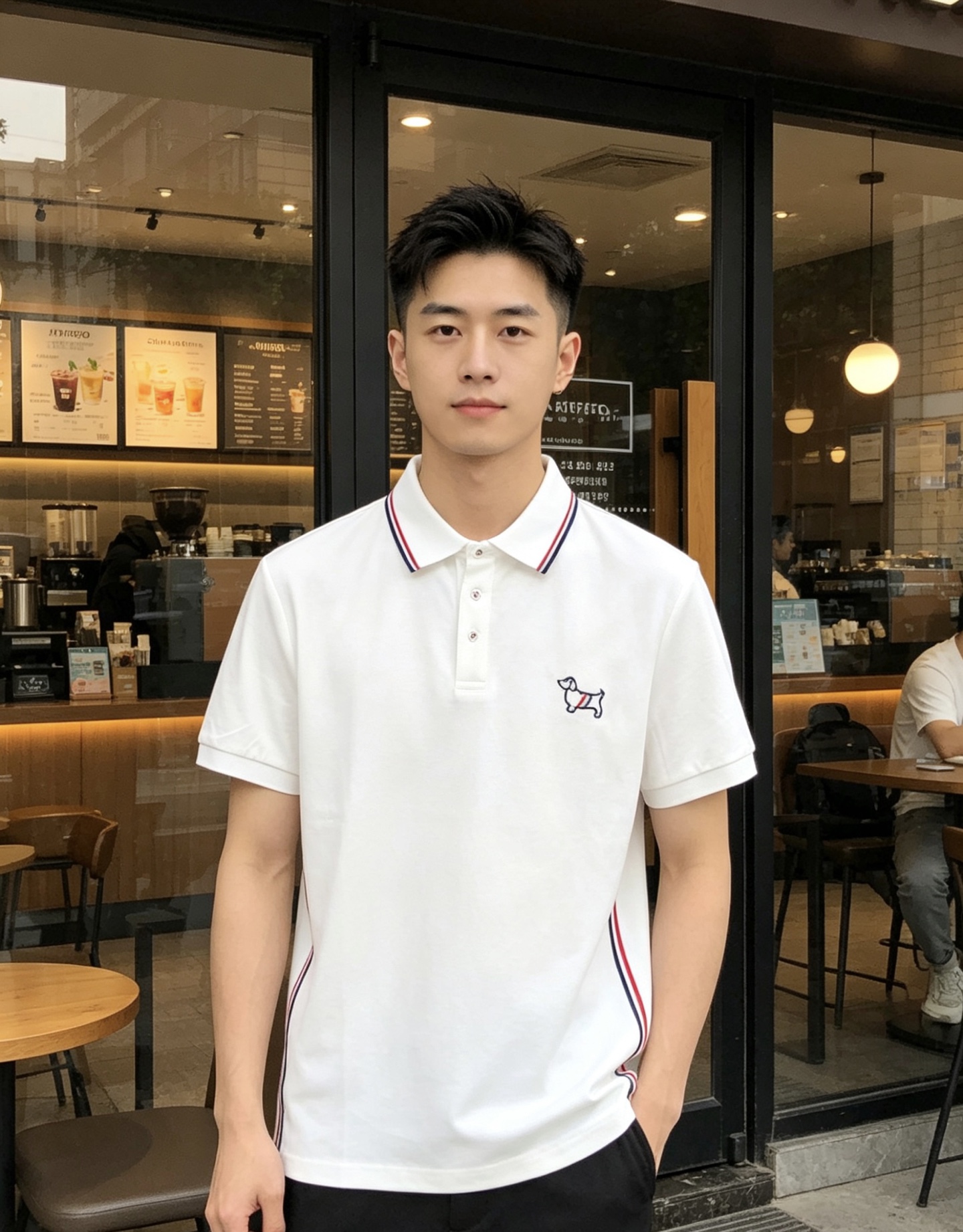 NO:837536,.TB.26 new spring and summer men's logo polo shirt continues the classic Lao Qianfeng casual lapel polo shirt. This polo shirt is made of original counter fabrics, and the timeless design can transcend fashion trends. Classic style, 2 brand LOGOs are three-dimensional and unique, making the whole body more detailed. Fitted version, fabric, comfortable, skin-friendly, breathable, practical for daily commuting and leisure. Highly recommended. Size m-3xL. Please indicate your height and weight when placing an order.,,19860909.TB.26春夏新款男士标识polo衫,延续经典老钱枫休闲翻领POLO恤.该款Polo衫采用原版专柜面料制成,隽永设计可跨越时尚潮流.经典款型,2品牌LOGO立体别致,让整体更具细节感 合体的版型,面料,舒适,亲肤,透气好,平时通勤休闲都很实穿的一款 强烈推荐.尺码m-3xL.下单报身高体重.,,,Men's clothing