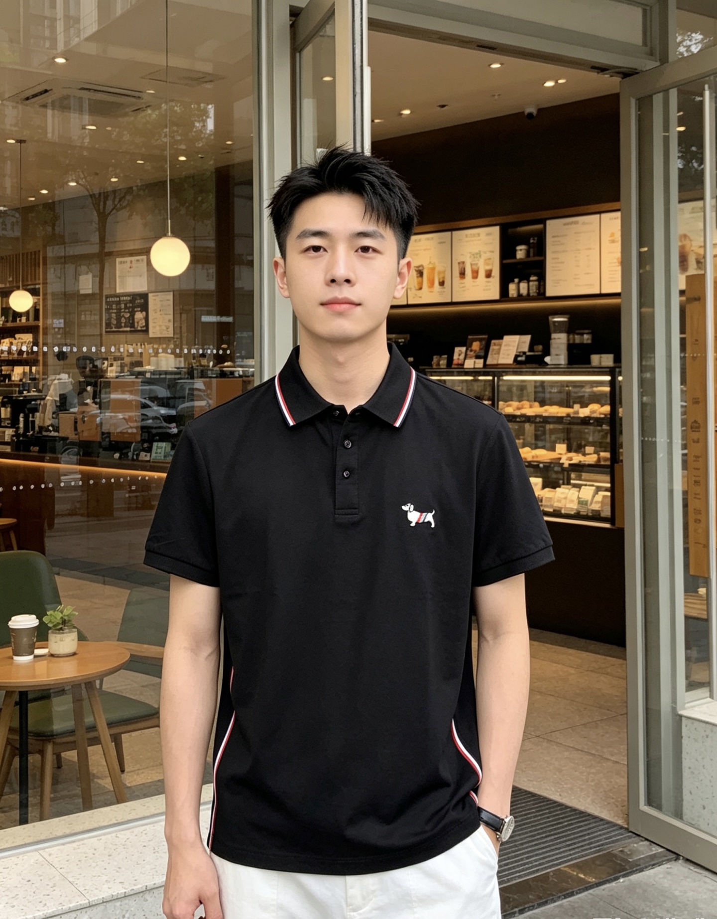 NO:837532,.TB 26 new spring and summer men's logo polo shirt, continuing the classic Lao Qianfeng casual lapel polo shirt. This polo shirt is made of original counter fabrics, and the timeless design can transcend fashion trends. Classic style, 2 brand LOGOs are three-dimensional and unique, making the whole body more detailed. Fitted version, fabric, comfortable, skin-friendly, breathable, practical for daily commuting and leisure. Highly recommended. Size m-3xL. Please indicate your height and weight when placing an order.,,19860909.TB 26春夏新款男士标识polo衫,延续经典老钱枫休闲翻领POLO恤.该款Polo衫采用原版专柜面料制成,隽永设计可跨越时尚潮流.经典款型,2品牌LOGO立体别致,让整体更具细节感 合体的版型,面料,舒适,亲肤,透气好,平时通勤休闲都很实穿的一款 强烈推荐.尺码m-3xL.下单报身高体重.,,,Men's clothing
