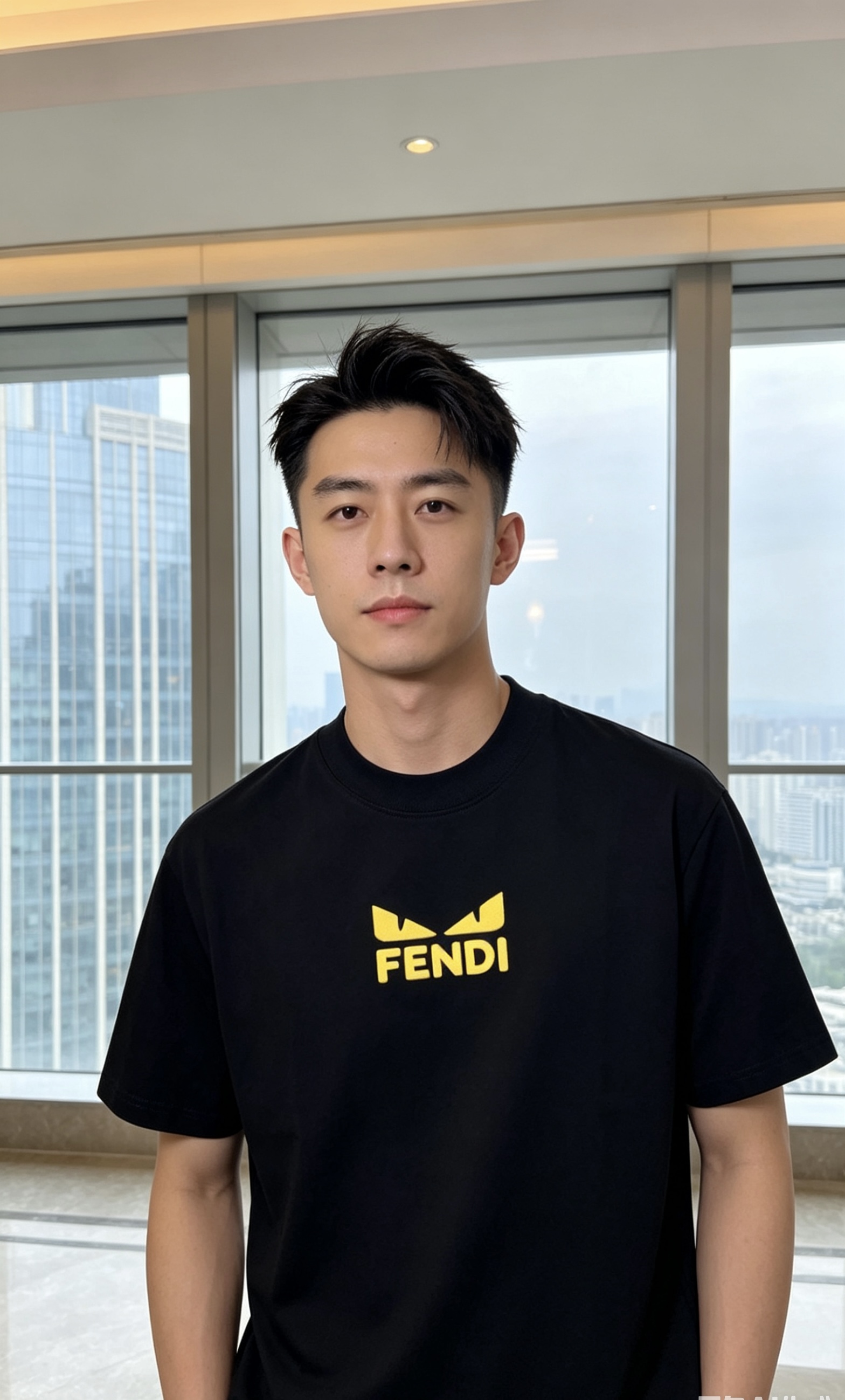 NO:847190,. Fendi. Wear 200 pounds. 2026 spring and summer new fashion round neck short-sleeved advanced customization versatile style!  It is more practical and can be easily controlled by anyone. It is made of pure cotton fabric and has a luxurious classic brand logo design. 1f is very classy and a must-buy for those who know the goods!  The tailoring is a slim fit. It is very delicate, shows aura, and highlights the sophistication of men. This is unique. It is just right for slim fit and the upper body effect is very good. Size m-3XL m wears 175/130, fendi, T-shirt,19860909.芬迪.穿200斤.2026春夏新品时尚圆领短袖高级定制百搭款式！更有实用感 任何人都可以轻松驾驭 采用纯棉面料制作,奢华经典品牌logo设计,1f非常显档次懂货的必须入！版型剪裁属于修身款 非常精致,显气场,又会凸显男士的精致,这就是独到之处,恰到好处的修身,上身效果非常赞.尺码m-3XL m穿175/130,,fendi,T-shirt,,Men's clothing
