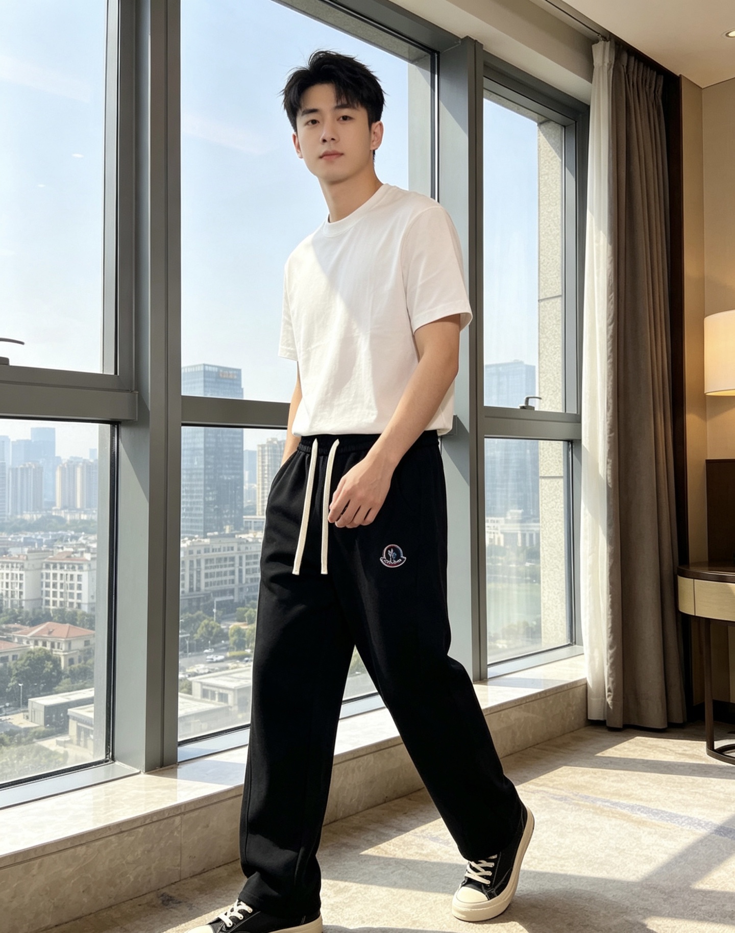 NO:848565,. Meng Mouth. New products in the 2026 spring and summer counters are on the market at the same time. High-quality fashionable casual pants made from original orders. Super versatile. Exclusively customized fabrics, soft and delicate feel, comfortable next to the body, and super stylish on the upper body! The latest hardware accessories from the original custom shop. Super beautiful shape, long upper body and slender legs. The lining and wiring are impeccable. It can be attended to any occasion. Once again, the fabric is very, very classy! Size m-3xL.m wears 28.29,,Moncler,19860909.蒙口.26年春夏专柜新品同步上市.原单订制高品质时尚休闲裤.超级百搭款.独家定制面料,手感细腻柔软,贴身舒适,上身超有型！原版定制专柜最新五金辅料.超靓版型、上身显腿修长,內里,走线都无可挑剔,任何场合都可出席,再次强调面料非常非常显档次！码数m-3xL.m穿28.29,,Moncler,,Men's clothing