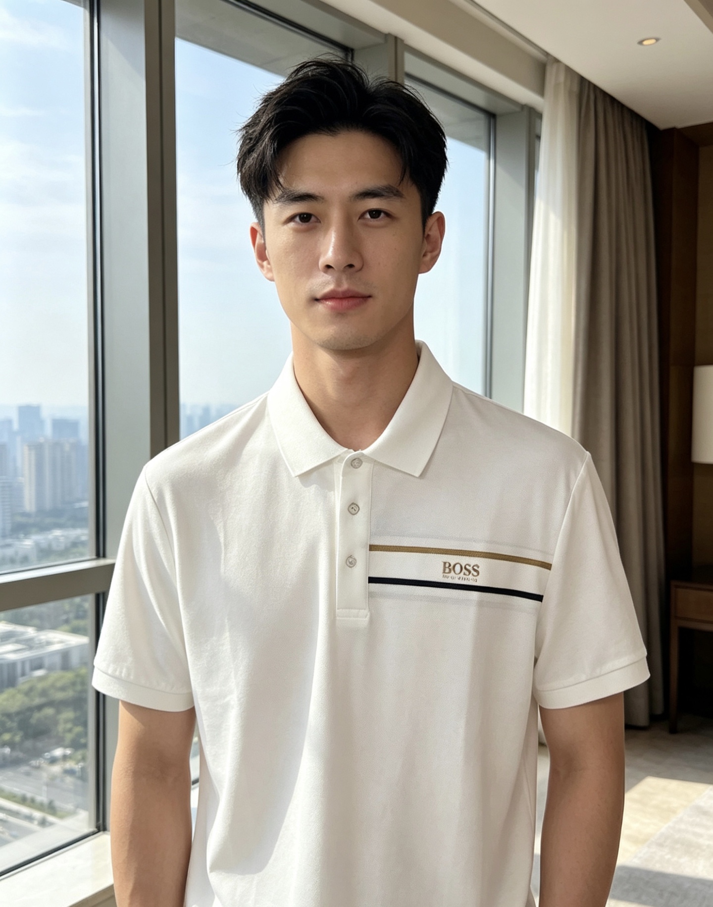 NO:848543,.BOss.26 new spring and summer men's logo polo shirts continue the classic Lao Qianfeng casual lapel polo shirt. This polo shirt is made of original counter fabrics, and the timeless design can transcend fashion trends. The classic style, the f brand LOGO is three-dimensional and unique, making the whole body more detailed. The fit version, the fabric is made of cotton pique, which is comfortable, skin-friendly, and breathable. It is practical for daily commuting and leisure.  Highly recommended. Sizes m-4xL. Please state your height and weight when placing an order.,,19860909.BOss.26春夏新款男士标识polo衫,延续经典老钱枫休闲翻领POLO恤.该款Polo衫采用原版专柜面料制成,隽永设计可跨越时尚潮流.经典款型,f品牌LOGO立体别致,让整体更具细节感 合体的版型,面料采用全棉珠地料,舒适,亲肤,透气好,平时通勤休闲都很实穿的一款 强烈推荐.尺码m-4xL.下单报身高体重.,,,Men's clothing