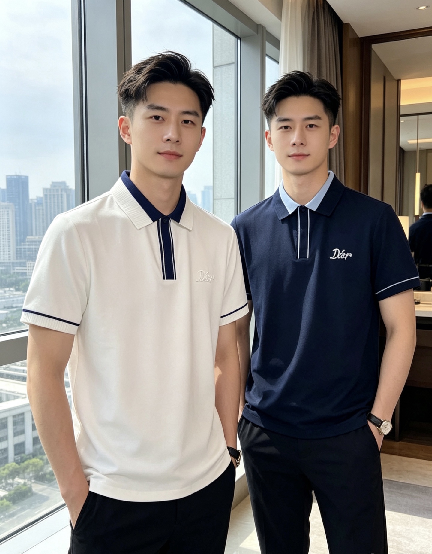 NO:848544,.Dior.26 new spring and summer men's logo polo shirt continues the classic Lao Qianfeng casual lapel polo shirt. This polo shirt is made of original counter fabrics, and the timeless design can transcend fashion trends. The classic style, the f brand LOGO is three-dimensional and unique, making the whole body more detailed. The fitted version, the fabric is made of cotton pique, which is comfortable, skin-friendly, and breathable. It is practical for daily commuting and leisure.  Highly recommended. Sizes m-4xL. Please state your height and weight when placing an order.,,dior,19860909.Dior.26春夏新款男士标识polo衫,延续经典老钱枫休闲翻领POLO恤.该款Polo衫采用原版专柜面料制成,隽永设计可跨越时尚潮流.经典款型,f品牌LOGO立体别致,让整体更具细节感 合体的版型,面料采用全棉珠地料,舒适,亲肤,透气好,平时通勤休闲都很实穿的一款 强烈推荐.尺码m-4xL.下单报身高体重.,,dior,,Men's clothing