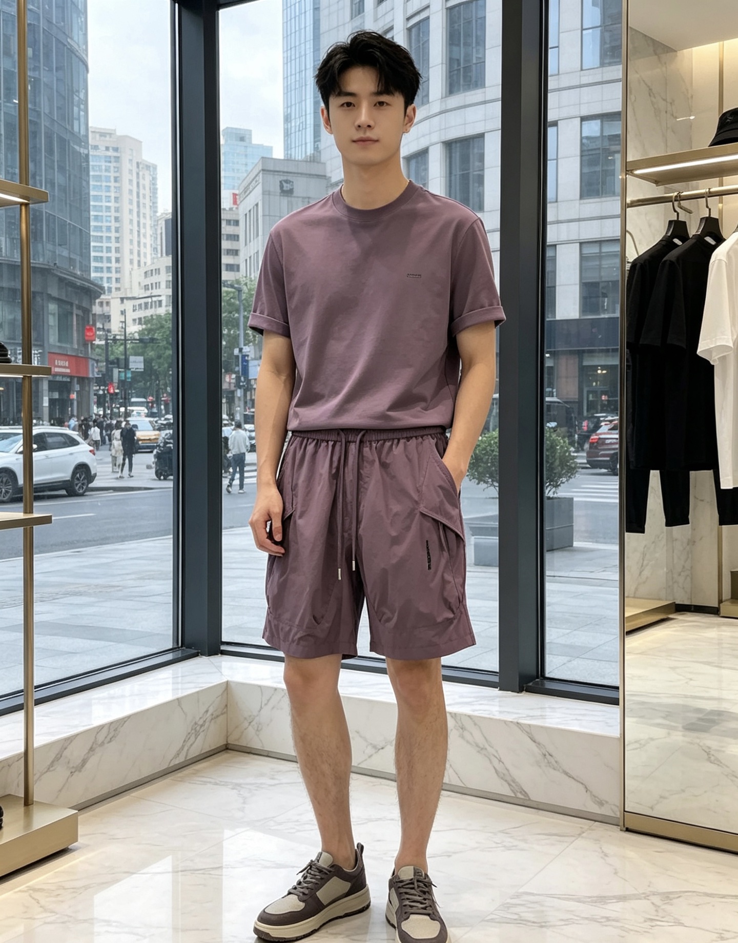 普拉达。🉑️穿200斤。2026春夏新款休闲工装裤 时尚休闲 内胆采用网眼面料。休闲版型 微弹力面料 面