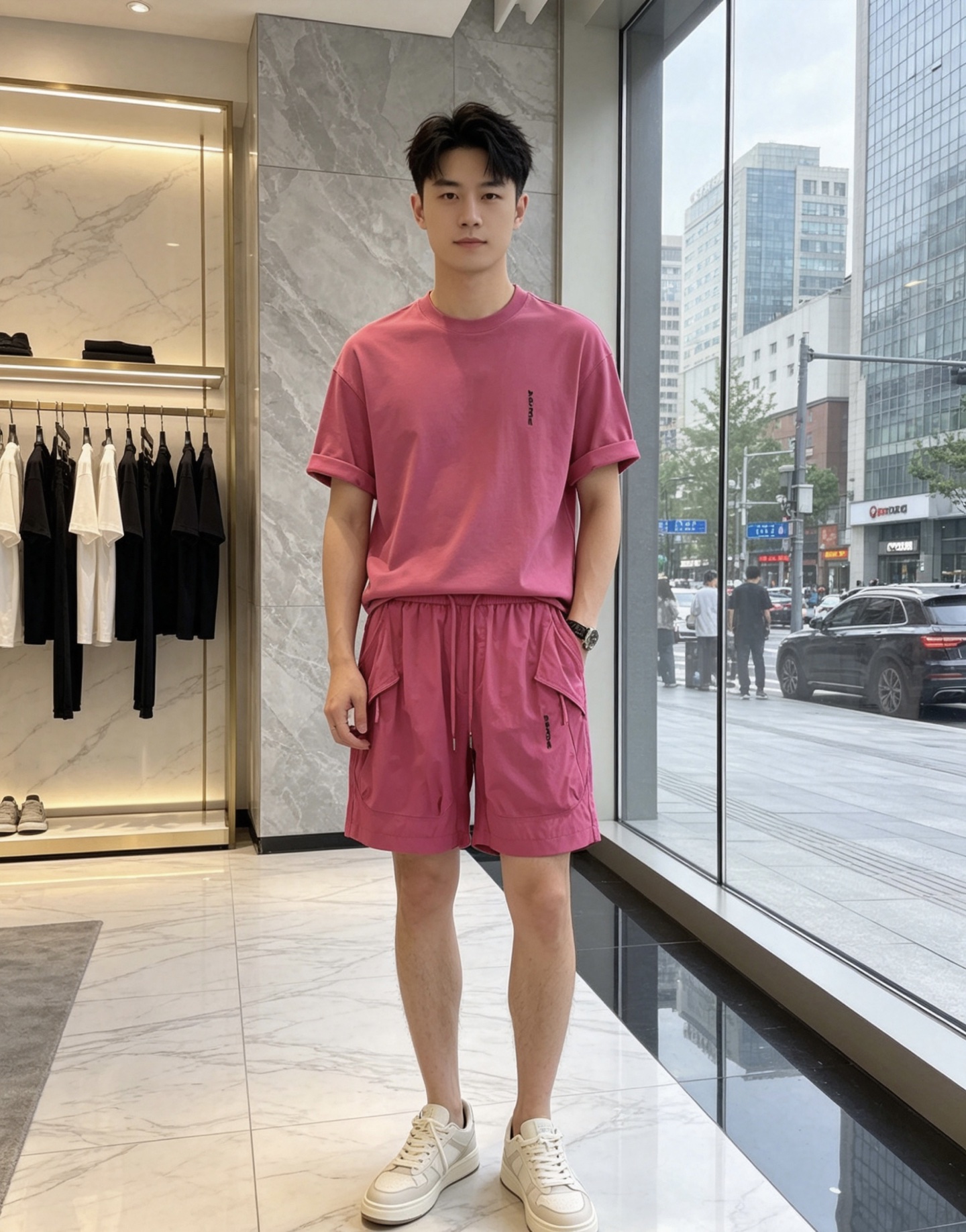 普拉达。🉑️穿200斤。2026春夏新款休闲工装裤 时尚休闲 内胆采用网眼面料。休闲版型 微弹力面料 面