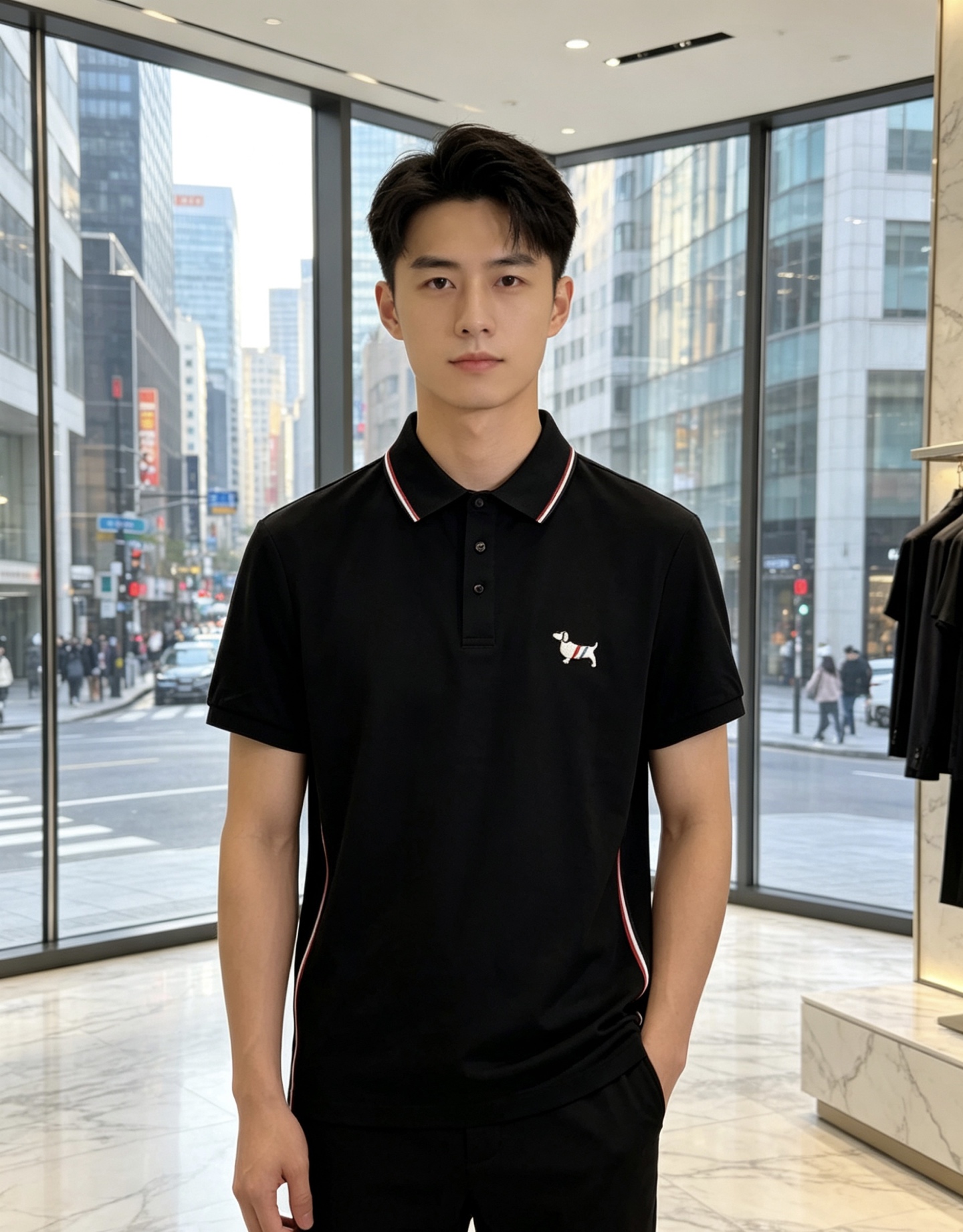 TB。26春夏新款男士标识Polo衫，延续经典老钱枫休闲翻领POLO恤.该款Polo衫采用原版专柜面料制