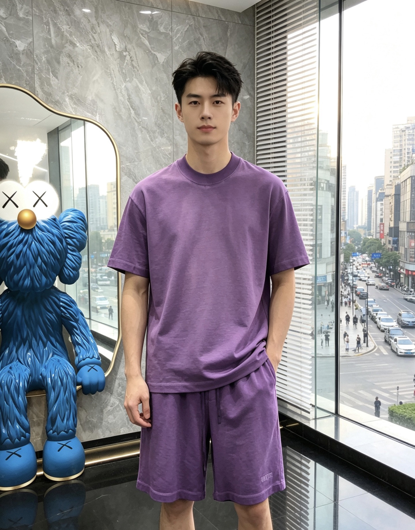 罗意威。2026春夏新品时尚圆领短袖套装。👍高级定制百搭款式！更有实用感 任何人都可以轻松驾驭 采用纯棉
