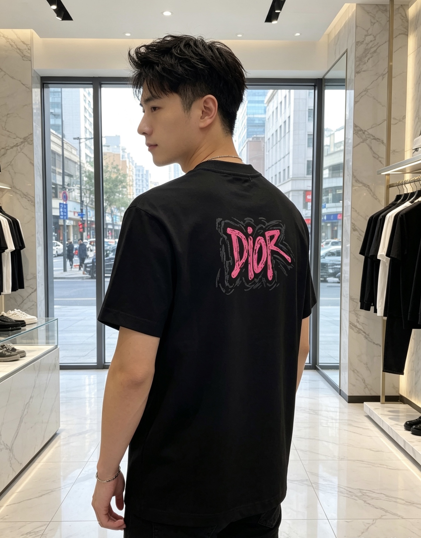 Dior。🉑️穿200斤。2026春夏新品时尚圆领短袖👍高级定制百搭款式！更有实用感 任何人都可以轻松驾