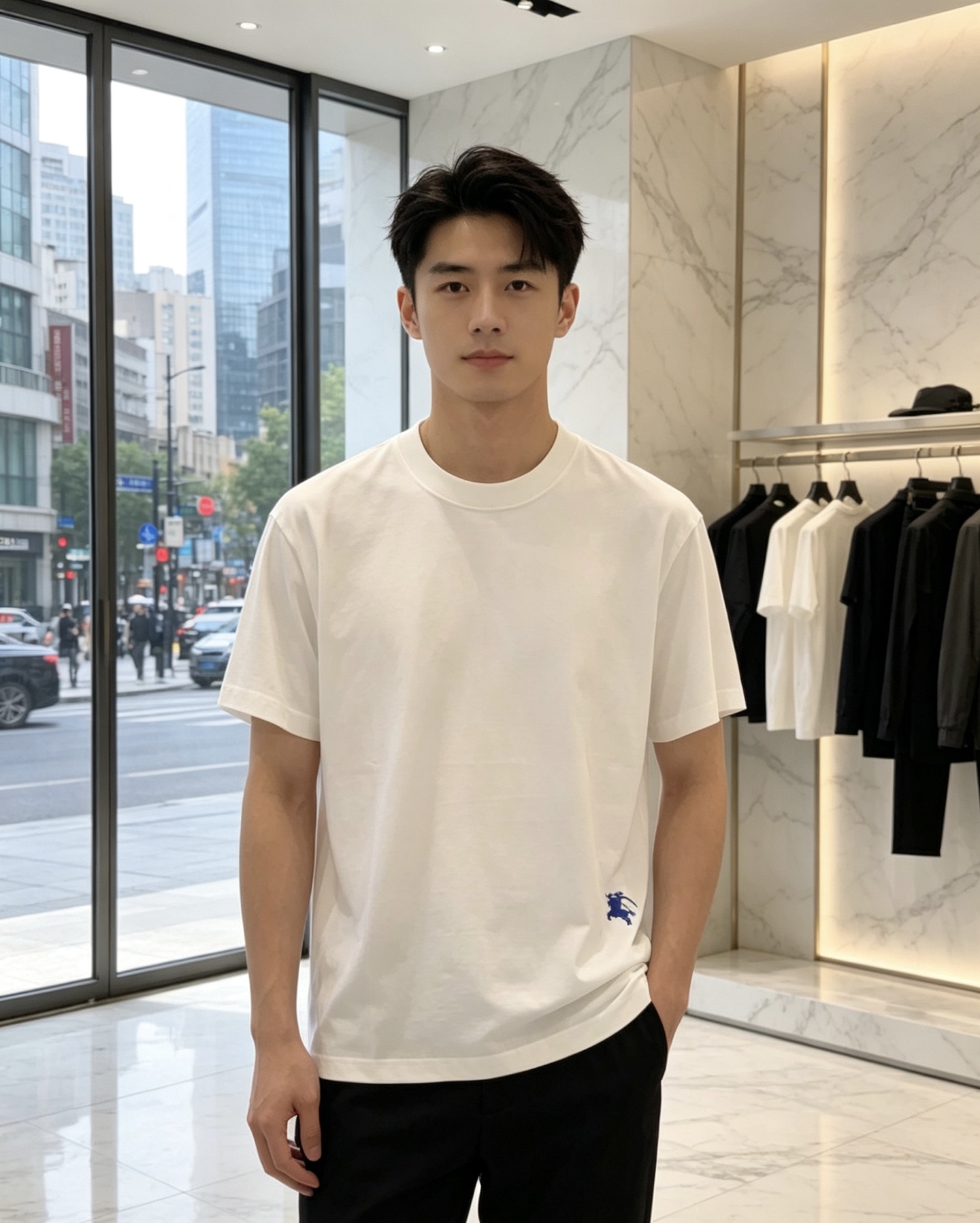 巴宝莉。🉑️穿200斤。2026春夏新品时尚圆领短袖👍高级定制百搭款式！更有实用感 任何人都可以轻松驾驭