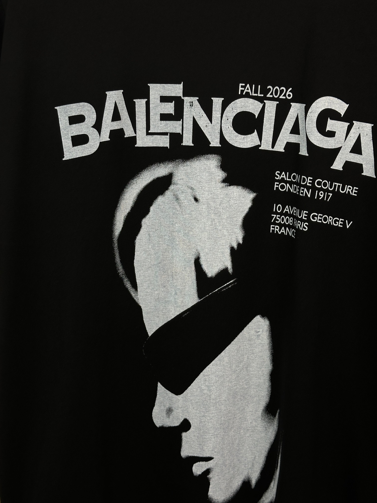 Balenciaga 款式:Balenciaga巴黎世家2026新款暗黑系列立体人物印花 短袖T恤