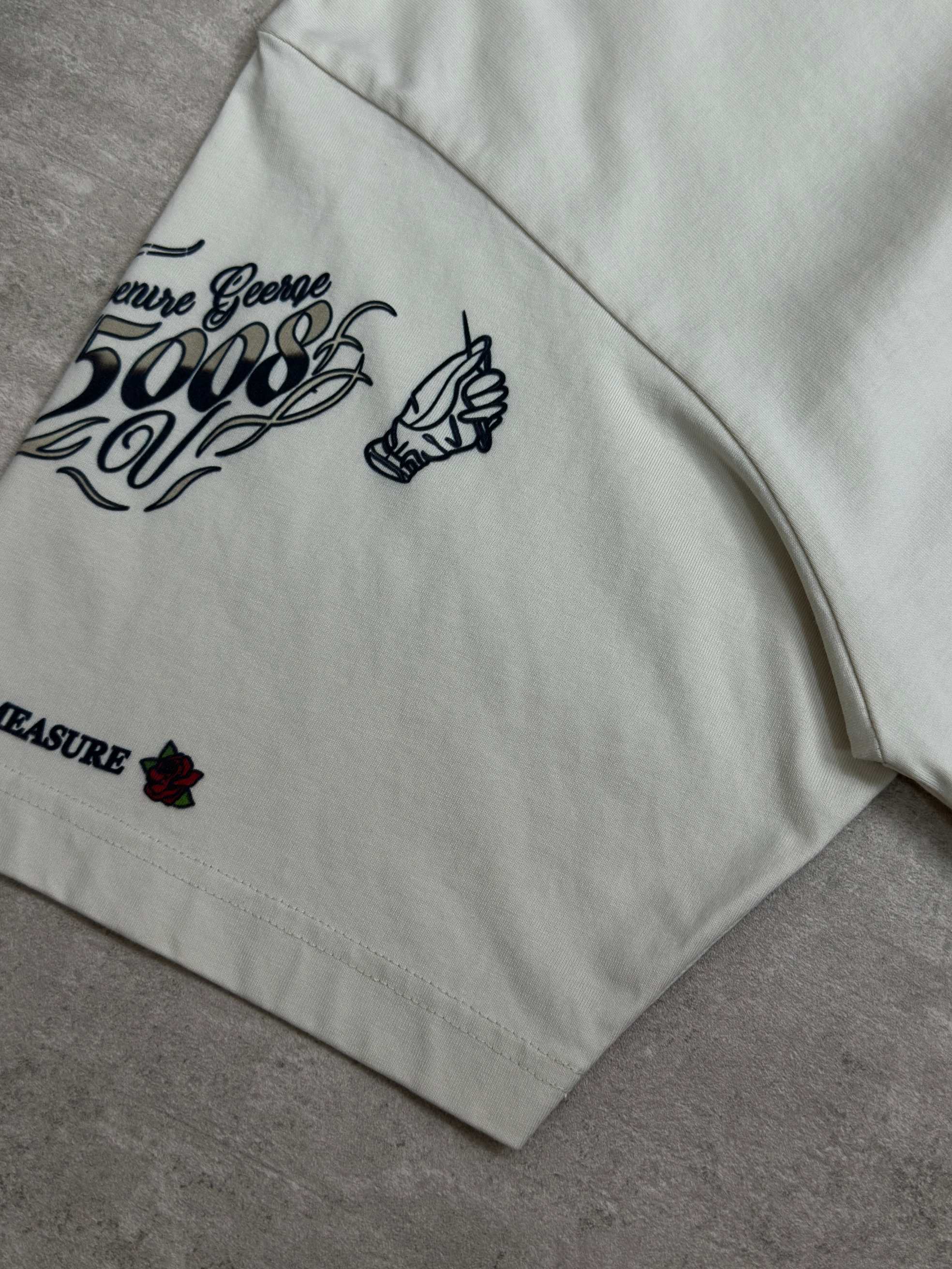 Balenciaga 款式:Balenciaga巴黎世家2026新款Tattoo系列1917白墨直喷图案 短袖T恤
