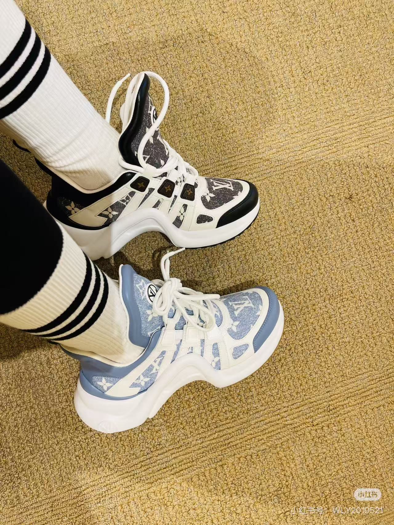 NO:788625,Model's feet pictures, dad shoes19860909模特上脚图,老爹鞋,Women's Shoes