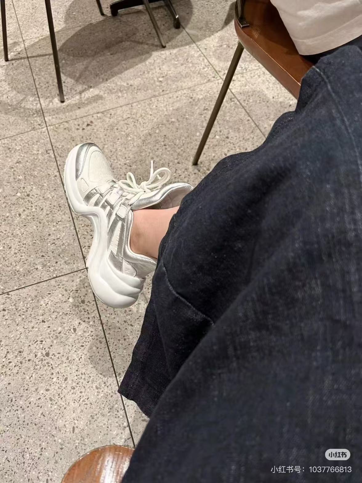 NO:788632,Model's feet pictures, dad shoes19860909模特上脚图,老爹鞋,Women's Shoes