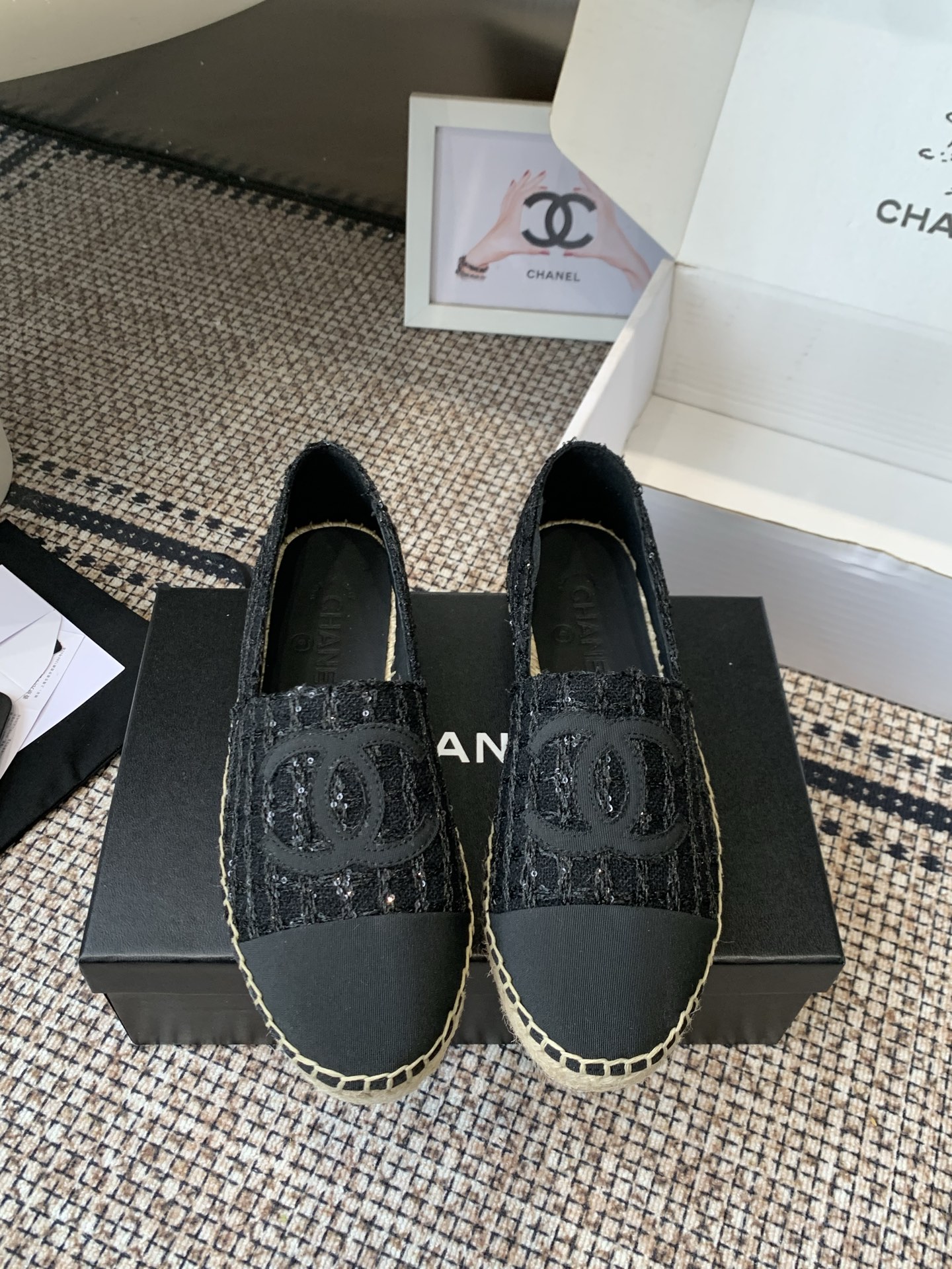 Black Slip On Flats
