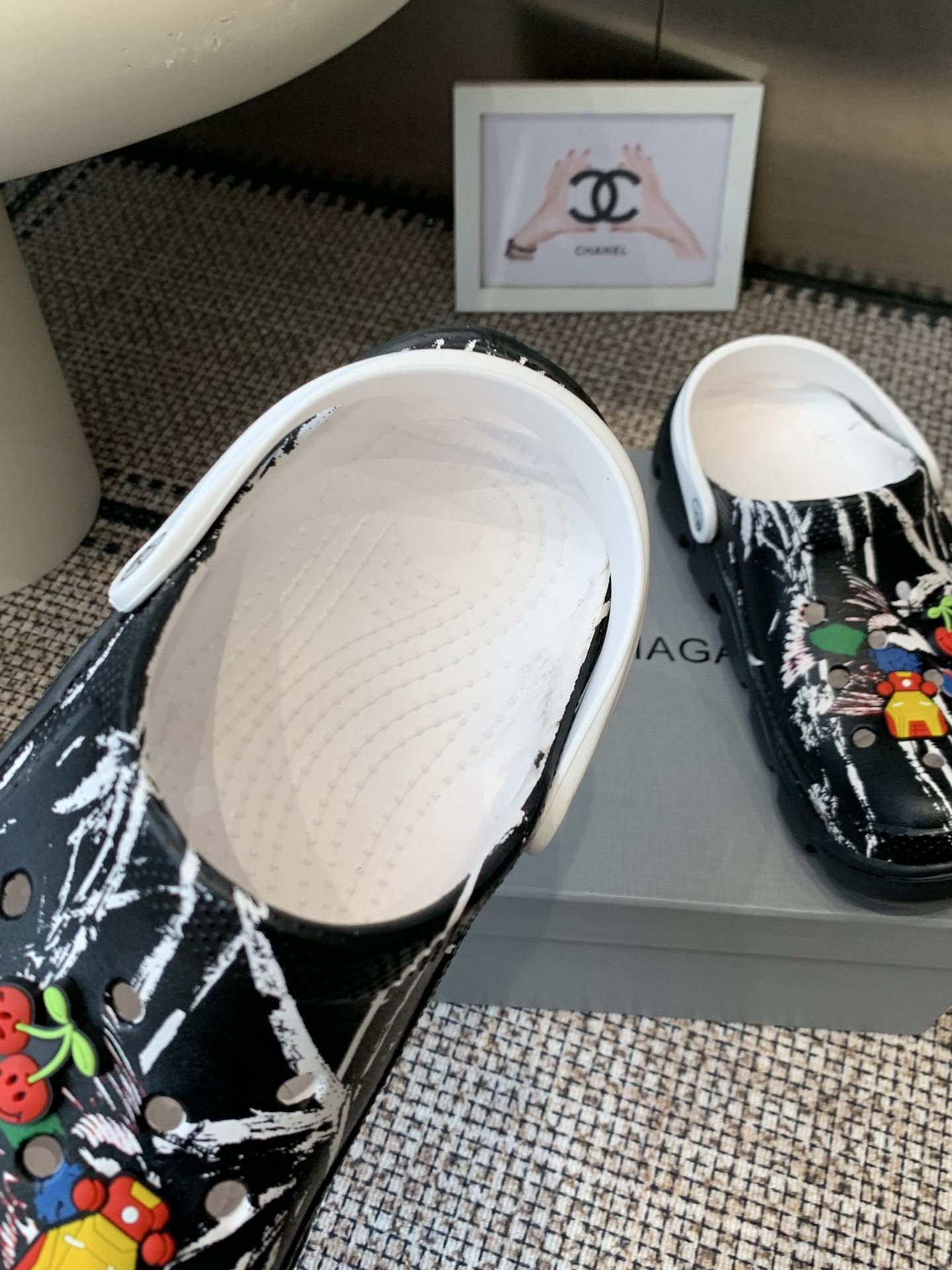 Balenciaga Printed Platform Clogs