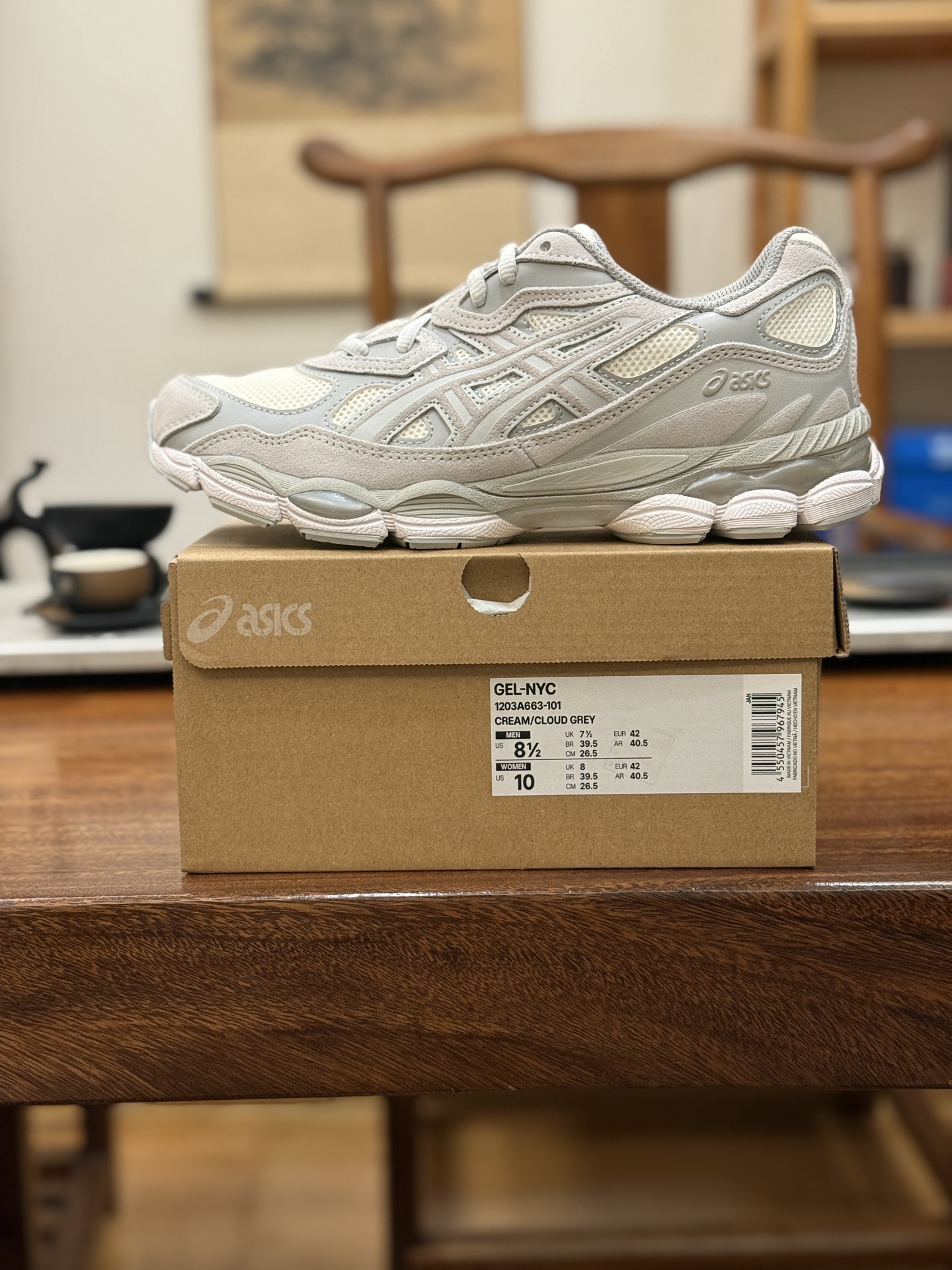 总裁版 公司级 平台货 亚瑟士 GEL-NYC 云灰 1203A663-101 男鞋 39 39.5 40 40.5 41.5 42 42.5 43.5 44 44.5 45 46 46.5 47