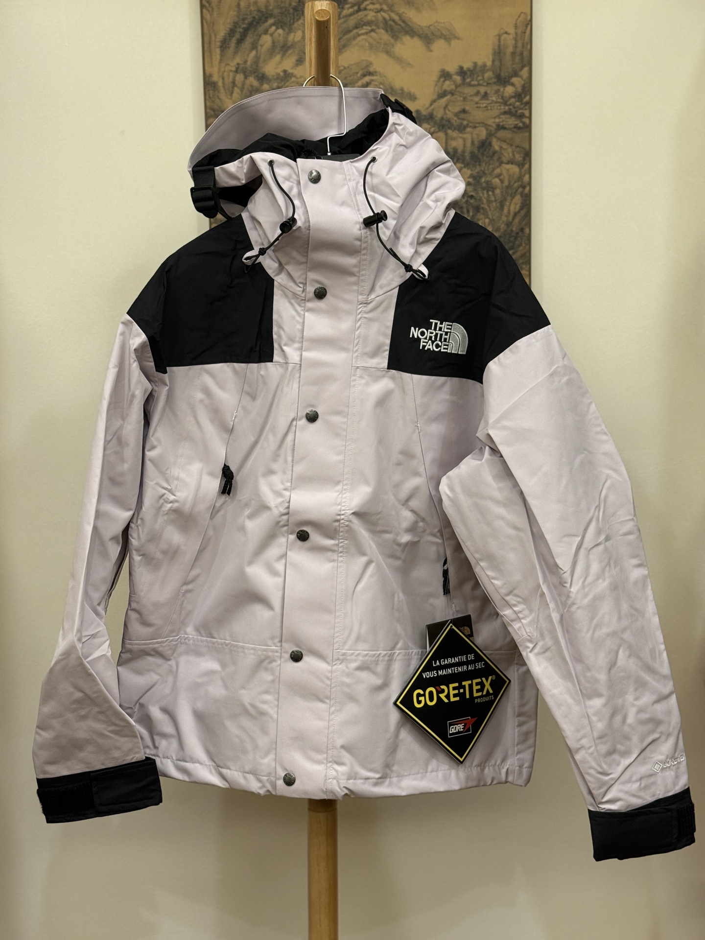 顶级版 公司级 平台货 顶级压胶版本 The North Facel 北面 经典 90冲锋衣 薰衣草紫 男女同款 尺码 XS S M L XL XXL