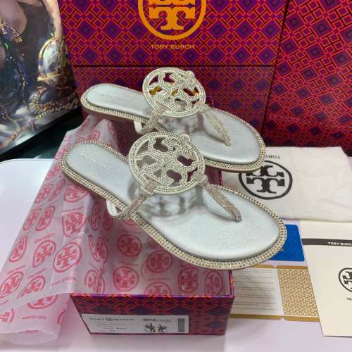 Tory Burch Crystal Embellished Thong Sandals Flats Shoes Size US 4-12 1 Tory Burch Crystal Embellished Thong Sandals Flats Shoes Size US 4-12