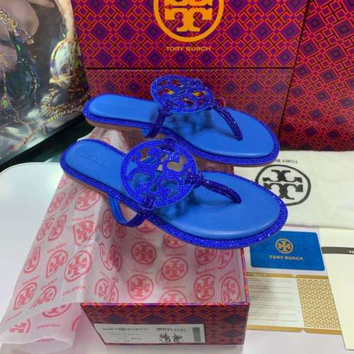 Tory Burch Crystal Embellished Thong Sandals, Comfortable & Stylish 1 Tory Burch Crystal Embellished Thong Sandals, Comfortable & Stylish