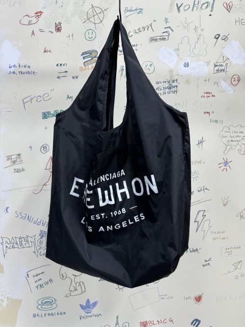 Balenciaga x Erewhon Black Nylon Shopping Bag - Limited Edition