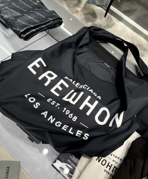 Balenciaga x Erewhon Black Nylon Shopping Bag - Spring Show Collab 1 Balenciaga x Erewhon Black Nylon Shopping Bag - Spring Show Collab