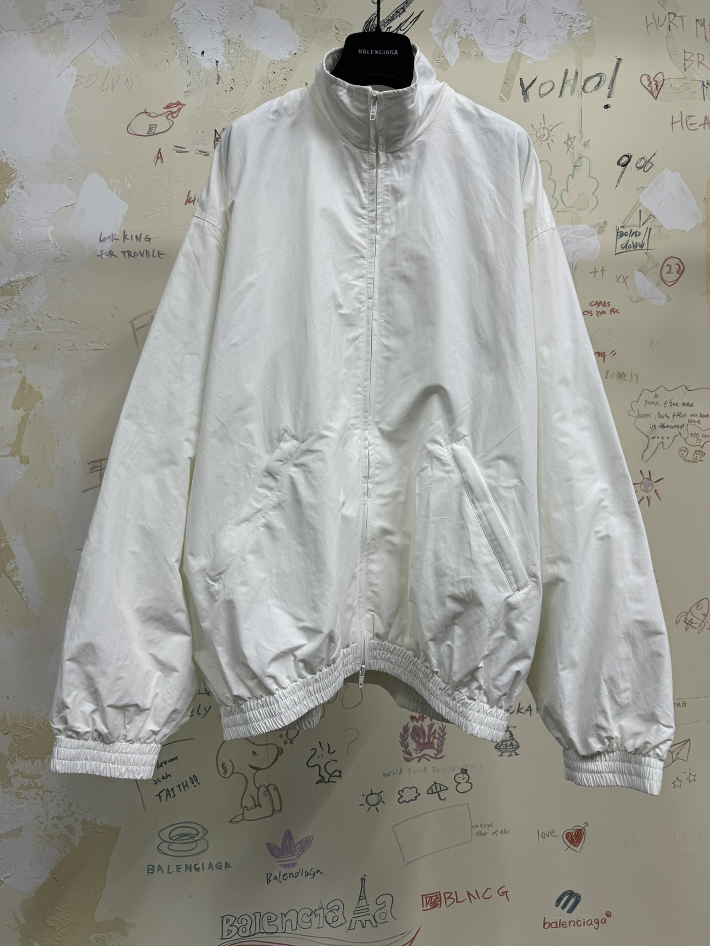 Balenciaga Logo Windbreaker Jacket - Relaxed Fit, Cotton Blend 2 i1727747759 1878 1