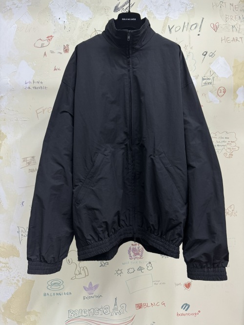 Balenciaga Logo Windbreaker Jacket - Unisex Relaxed Fit 1 Balenciaga Logo Windbreaker Jacket - Unisex Relaxed Fit