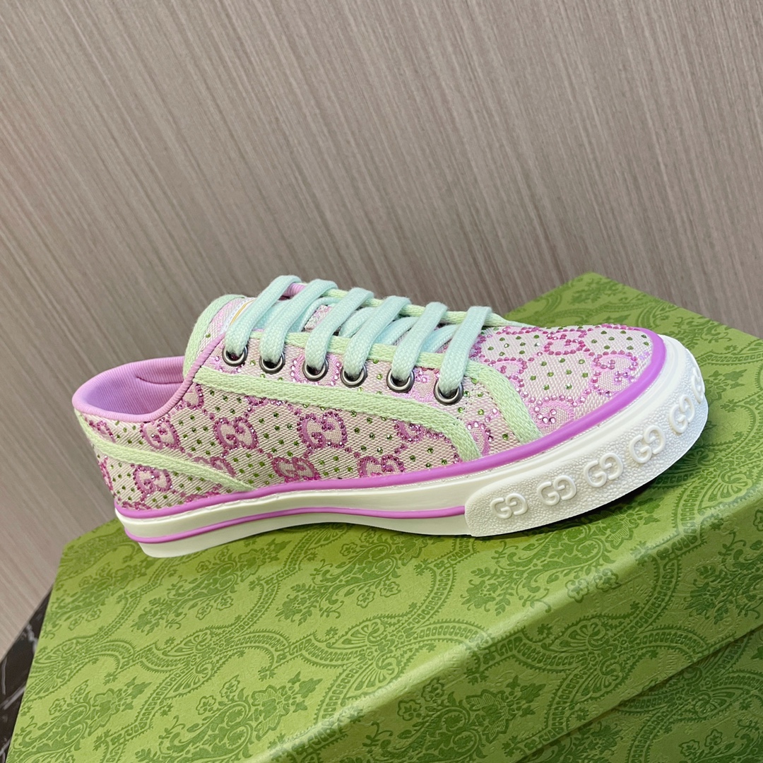NO:383215,Gucci tennis 1977 sautéed diamond face, casual shoes/sports shoes, gucci, sneakers19860909Gucci tennis 1977 烫钻面,休闲鞋/运动鞋,gucci,sneakers,Women's Shoes