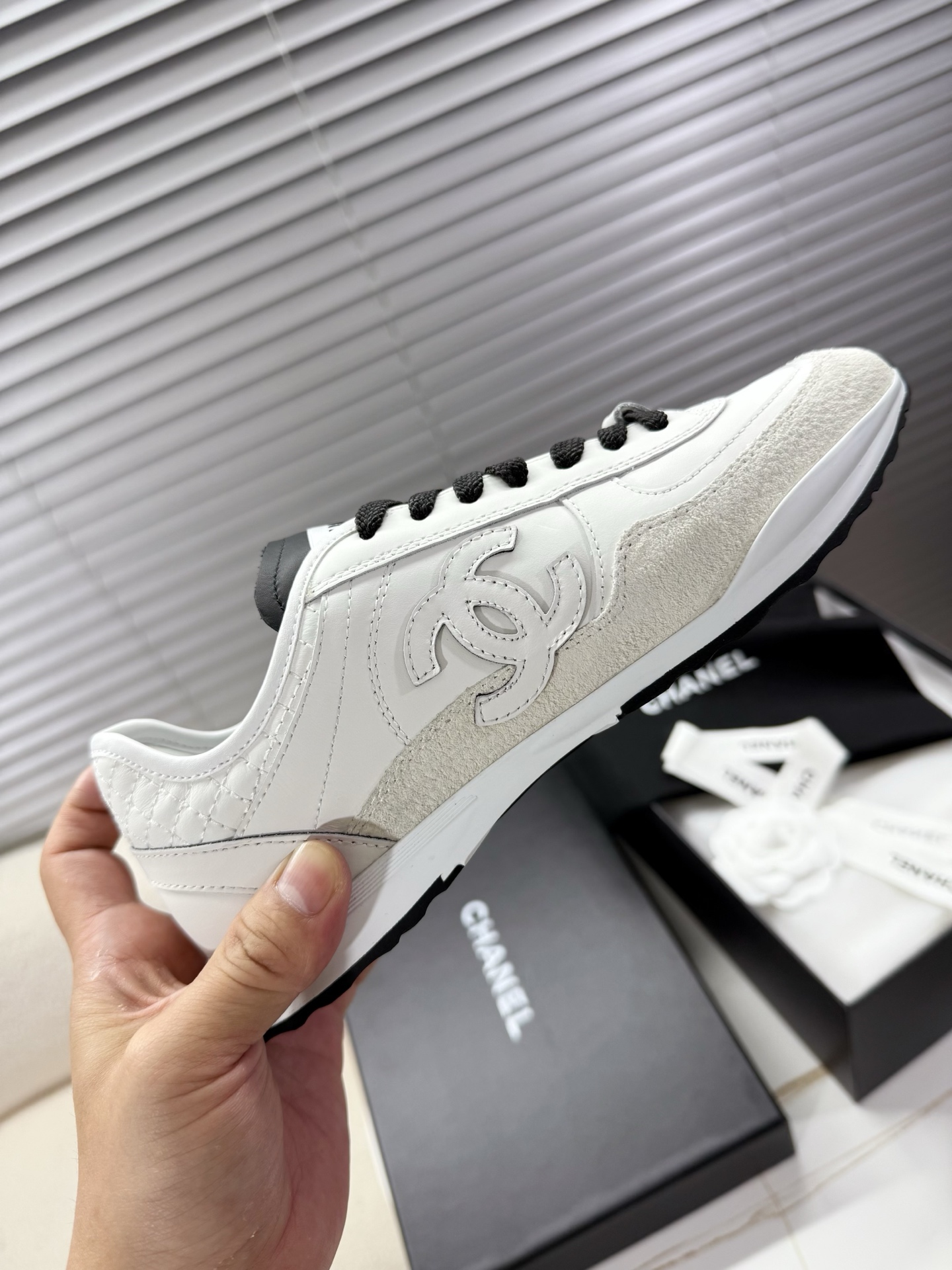 NO:236006,Chanel black and white German training shoes, panda shoes~~, casual shoes/sports shoes, chanel, sneakers19860909chanel黑白色德训鞋,熊猫鞋~~,休闲鞋/运动鞋,chanel,sneakers,Women's Shoes