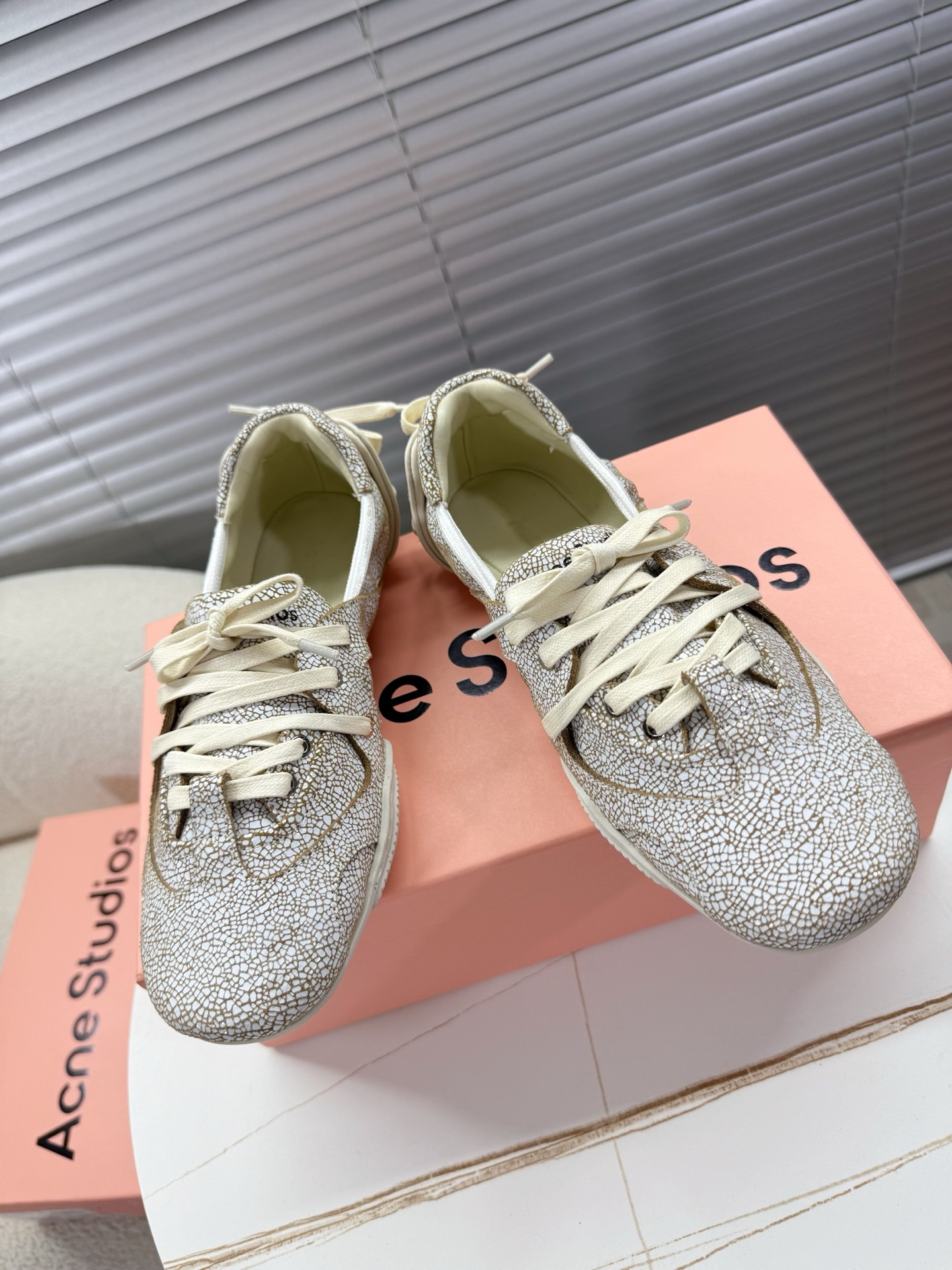 Acne Studios’ Stylish Ballet Shoes: Quality Fabrics and Unique Design.