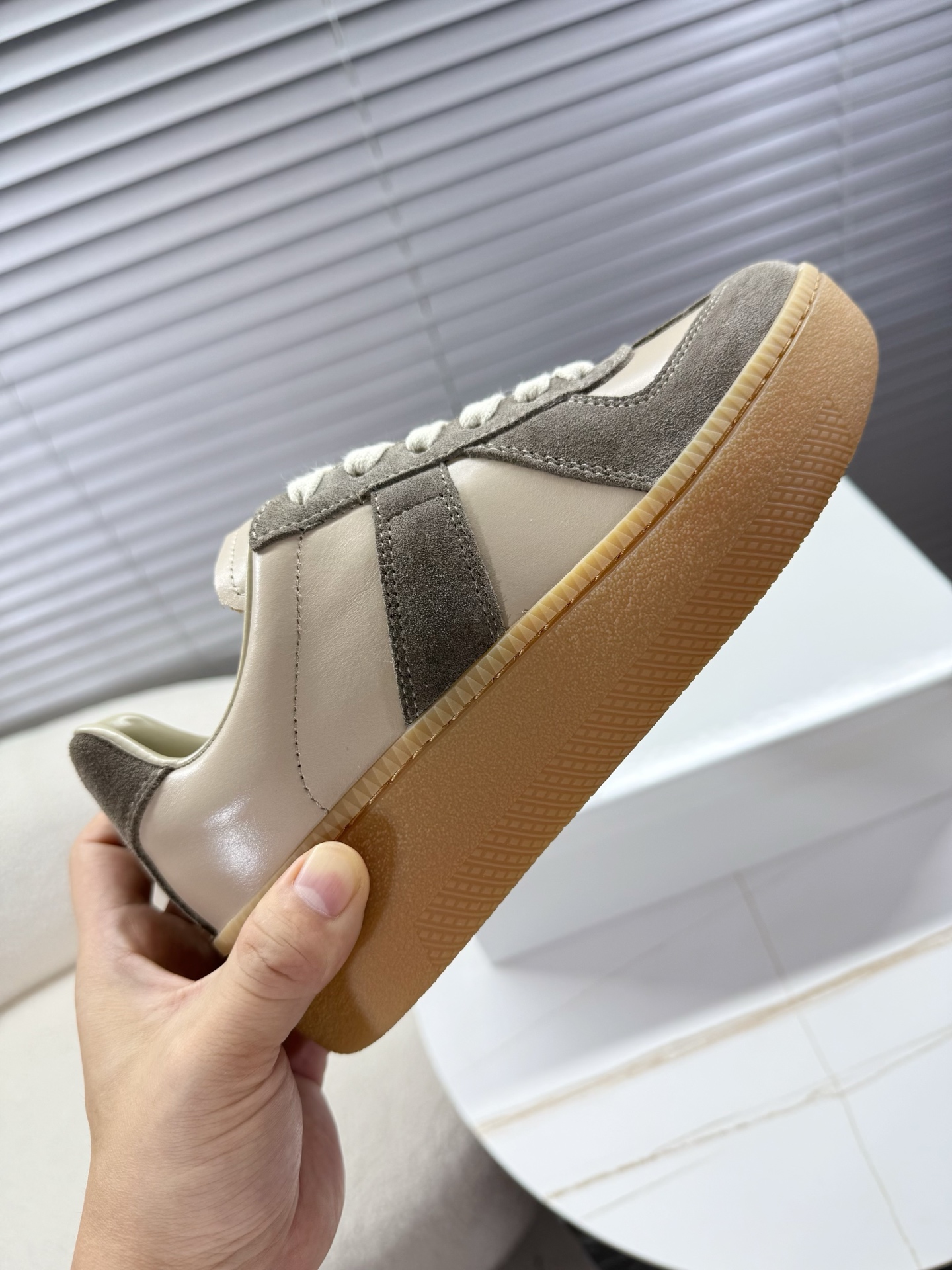 NO:480189,MM6 limited thick-soled shoes German training shoes biscuit shoes..., casual shoes/sports shoes, masion margiela, sneakers19860909MM6限定款厚底鞋 德训鞋 饼干鞋……,休闲鞋/运动鞋,masion margiela,sneakers,Women's Shoes