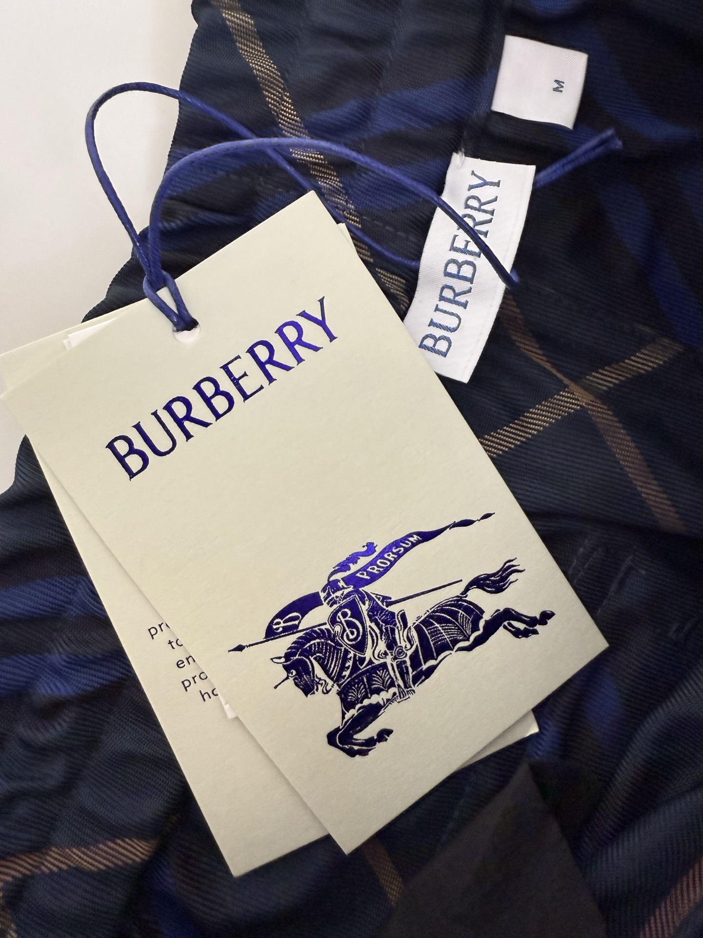 Burberry Bbr 巴宝莉24ss格纹战马刺绣短裤
