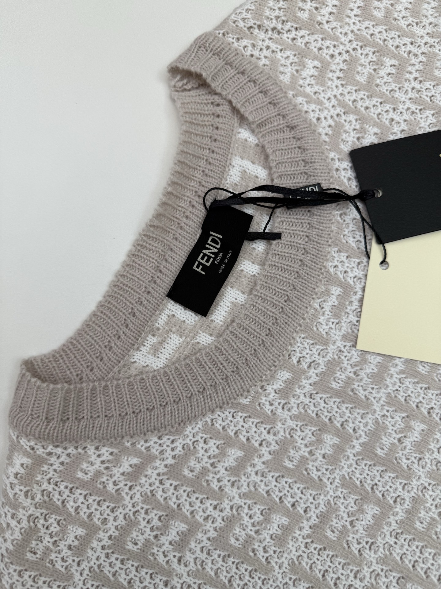 p725, end, fendy. pure, round collar, sweater. _other organiser - 图片 5