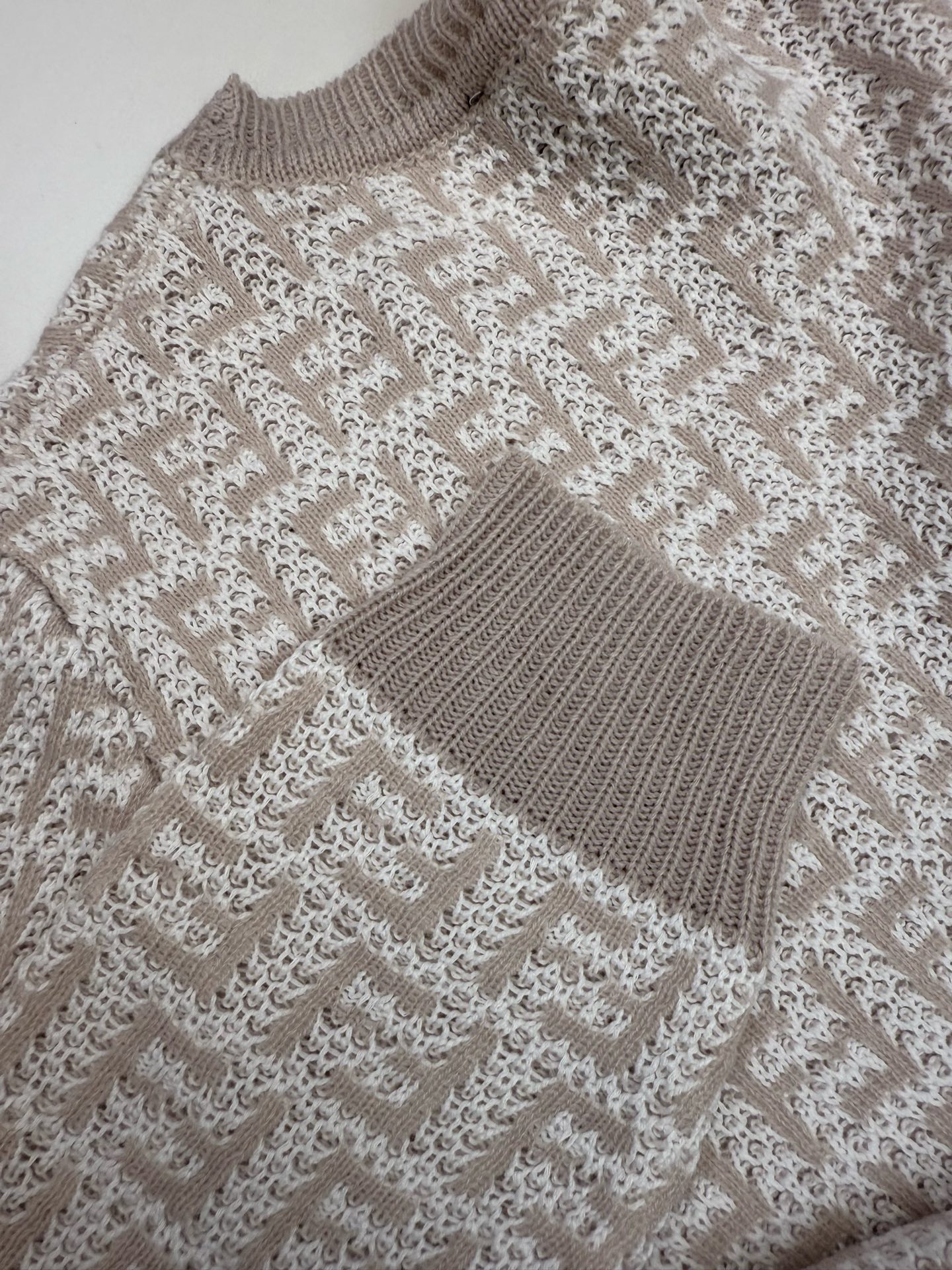 p725, end, fendy. pure, round collar, sweater. _other organiser - 图片 8