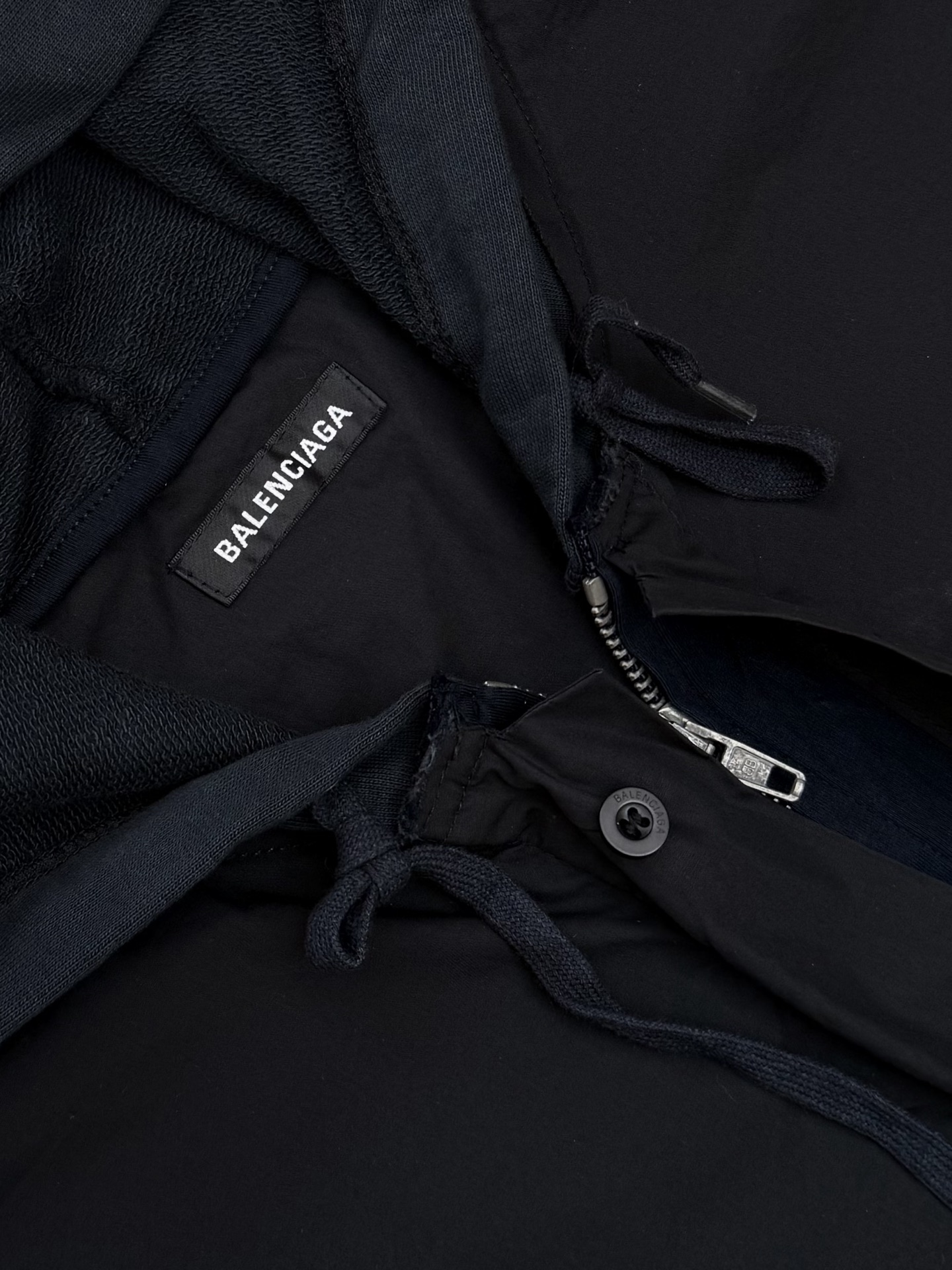 p775 Bal Paris 25ss letter embroidered long-sleeved shirt SMS: xs s m - 图片 5