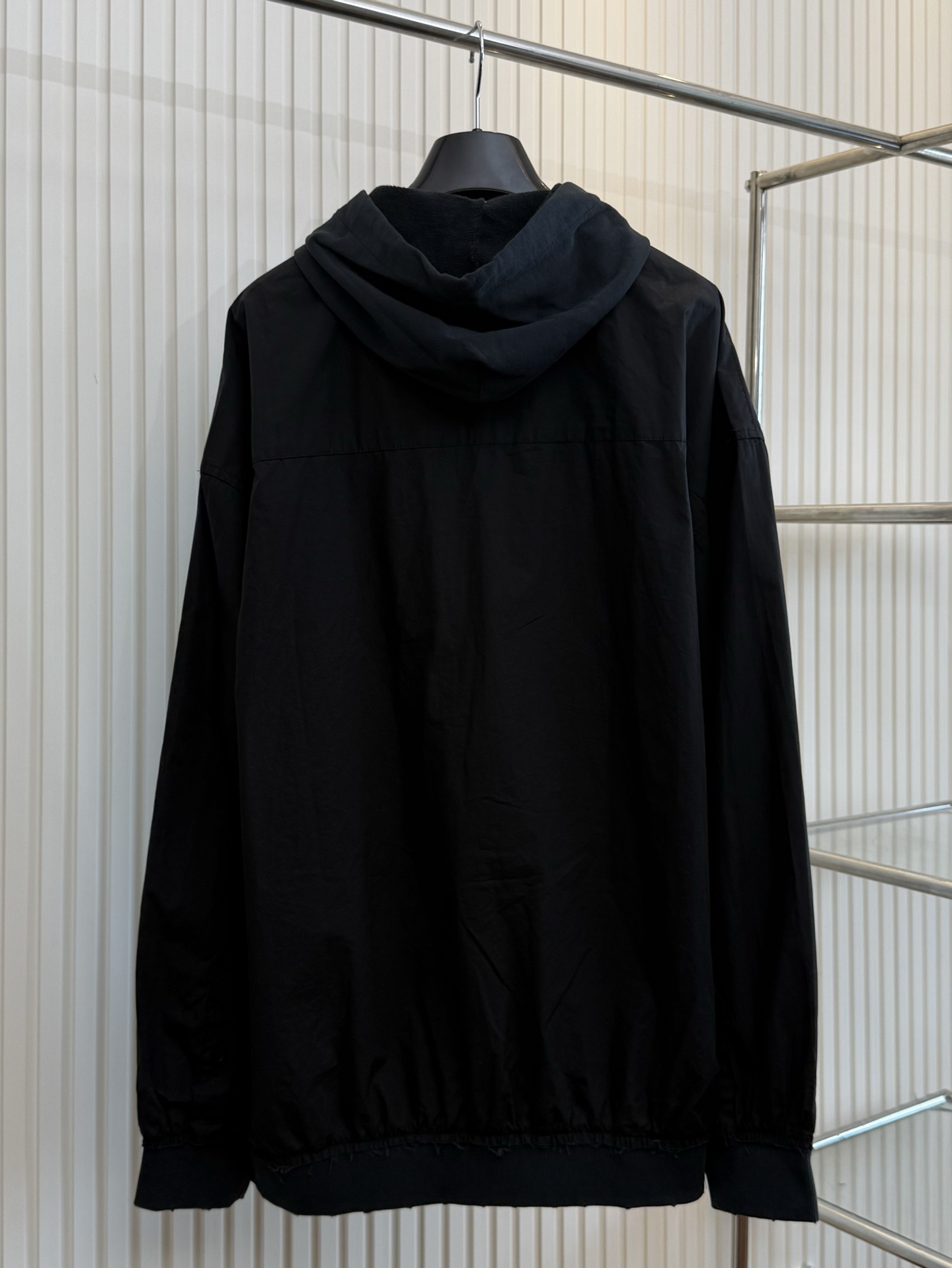 p775 Bal Paris 25ss letter embroidered long-sleeved shirt SMS: xs s m - 图片 2