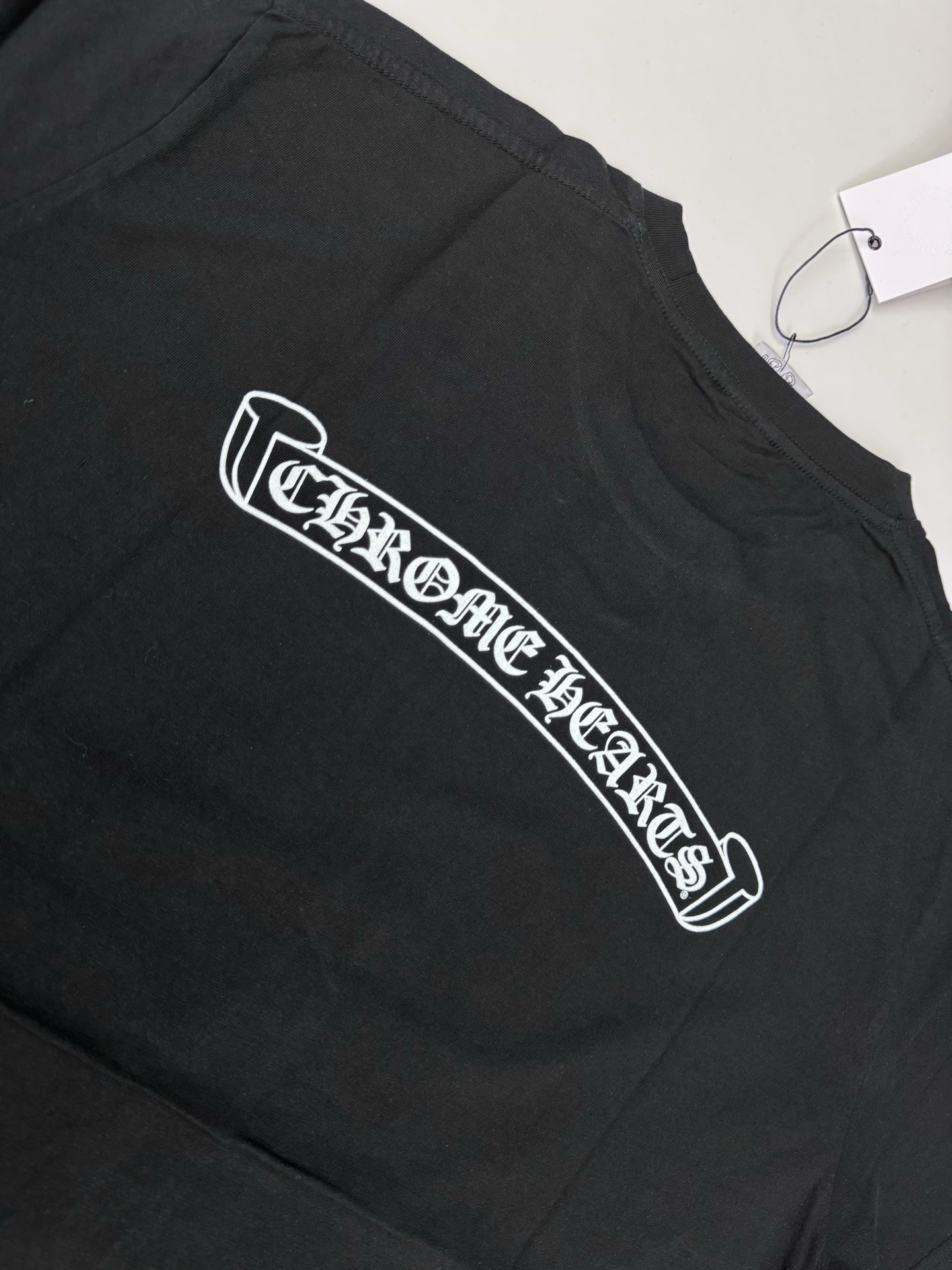 Chrome Hearts CH 克罗心Vintage十字架马蹄藤蔓宝剑水洗长袖T恤