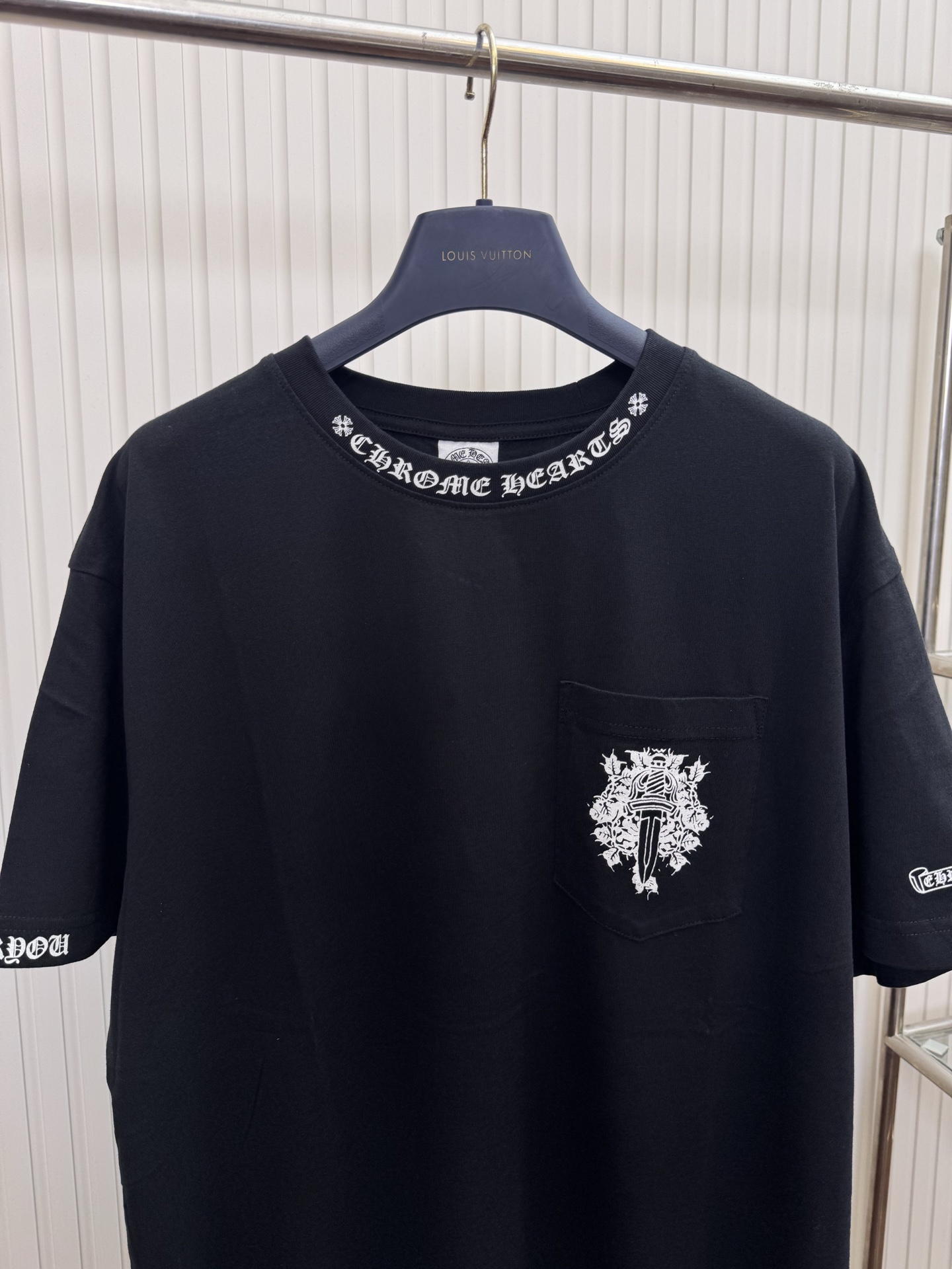 Chrome Hearts CH 克罗心 Vintage十字架马蹄藤蔓宝剑短袖T恤