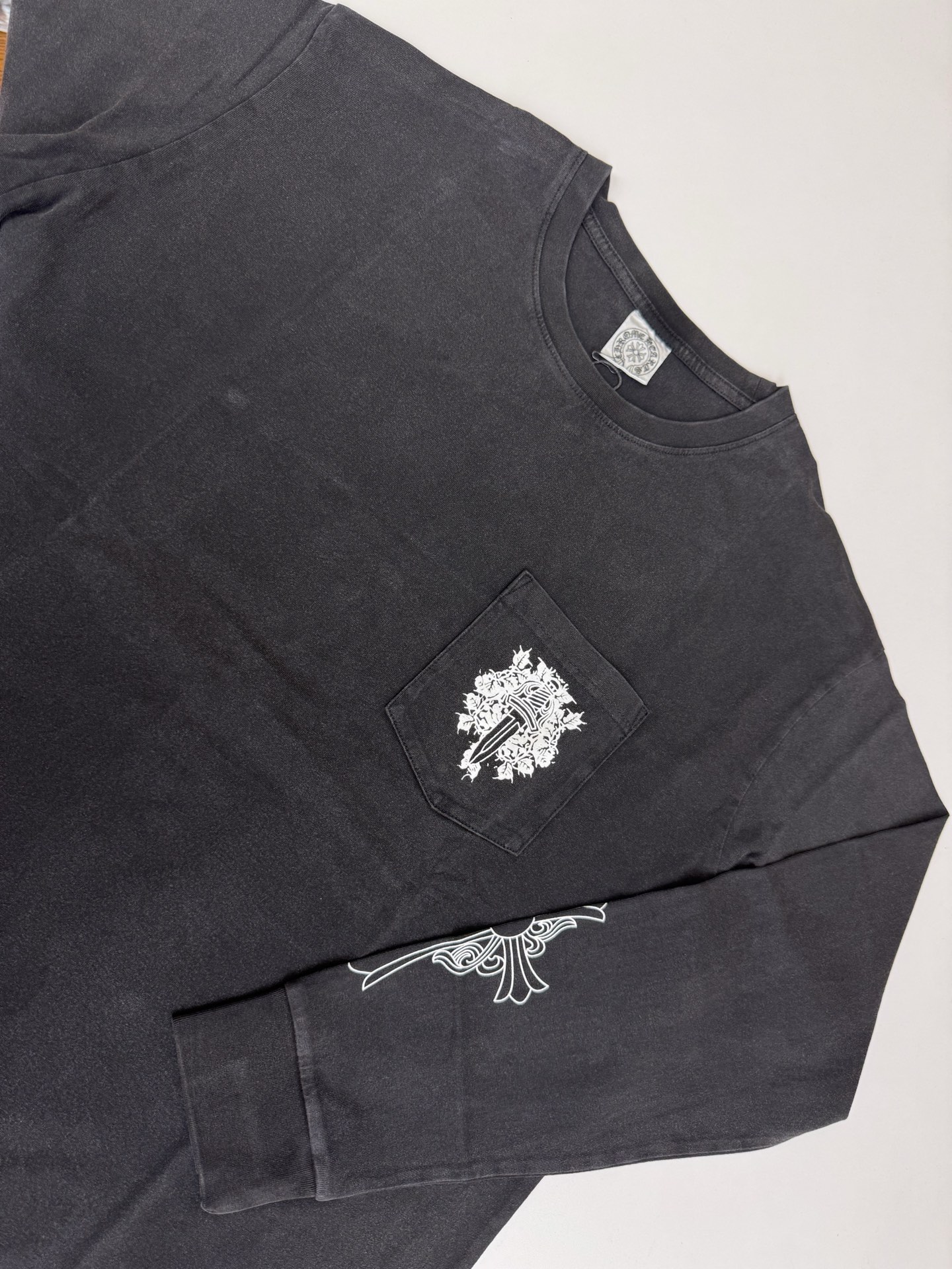 Chrome Hearts CH 克罗心 Vintage十字架马蹄藤蔓宝剑短袖T恤