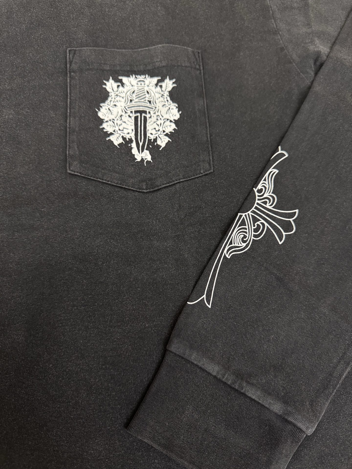 Chrome Hearts CH 克罗心 Vintage十字架马蹄藤蔓宝剑短袖T恤