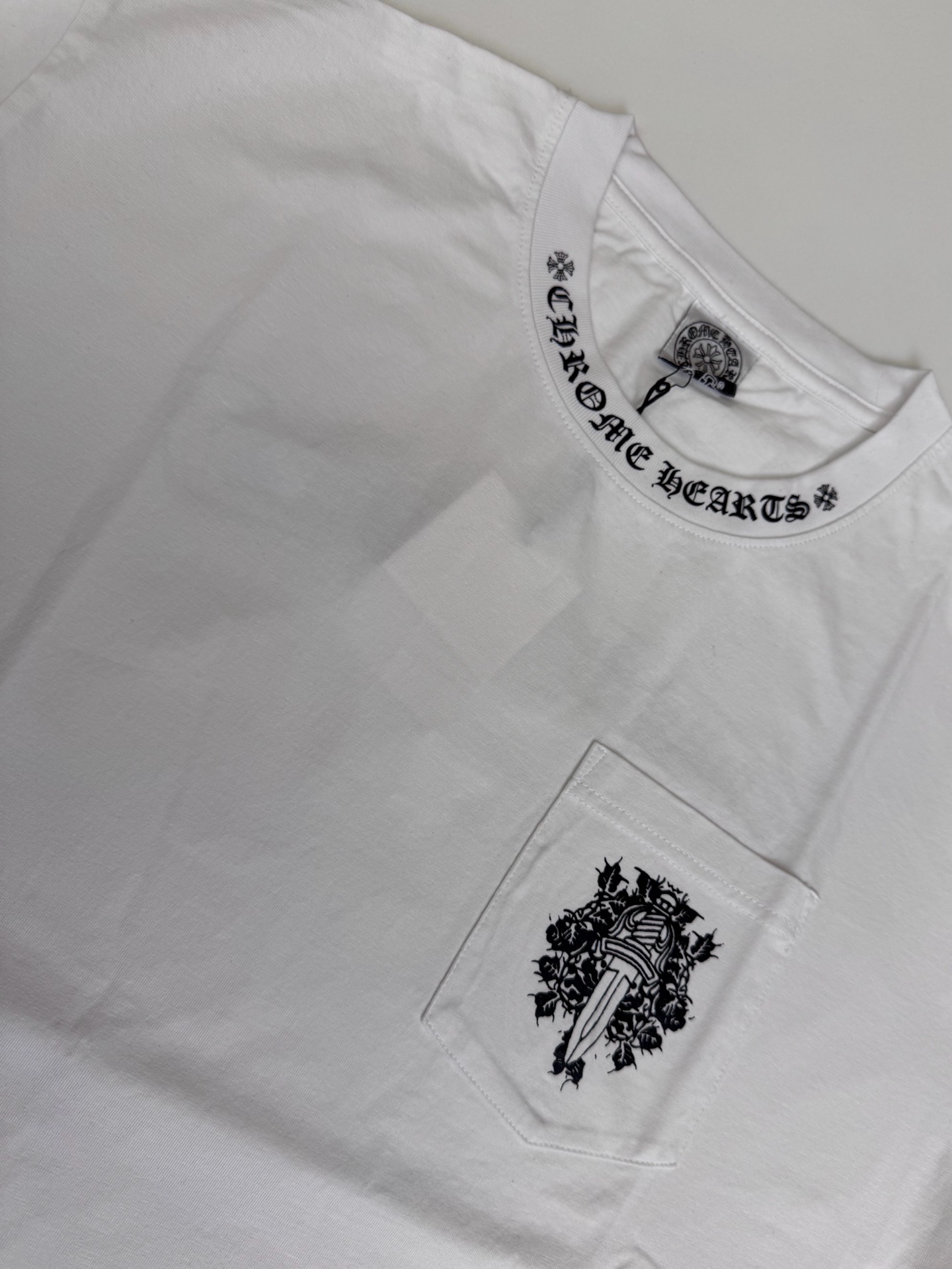 Chrome Hearts CH 克罗心 Vintage十字架马蹄藤蔓宝剑短袖T恤