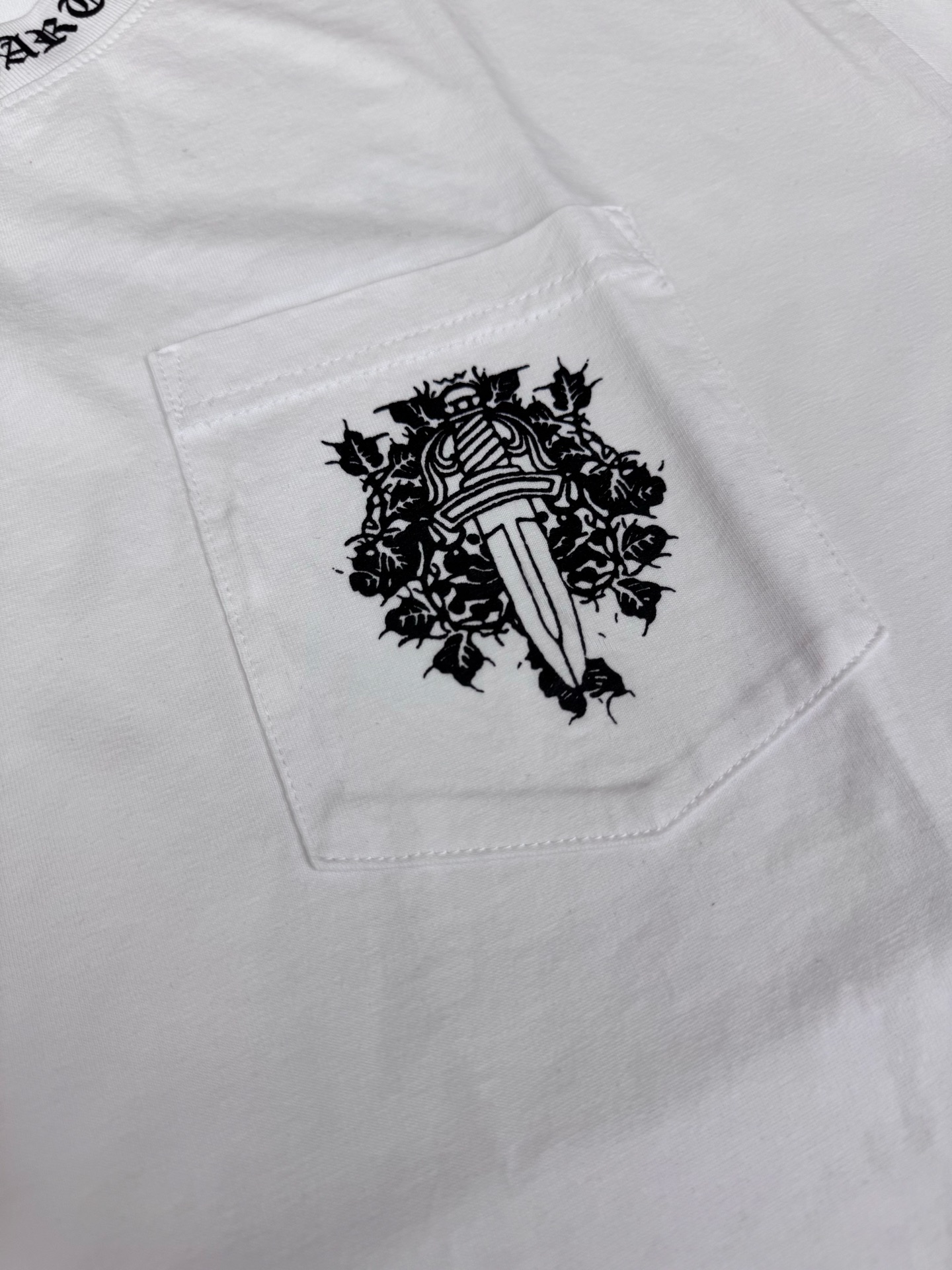 Chrome Hearts CH 克罗心 Vintage十字架马蹄藤蔓宝剑短袖T恤