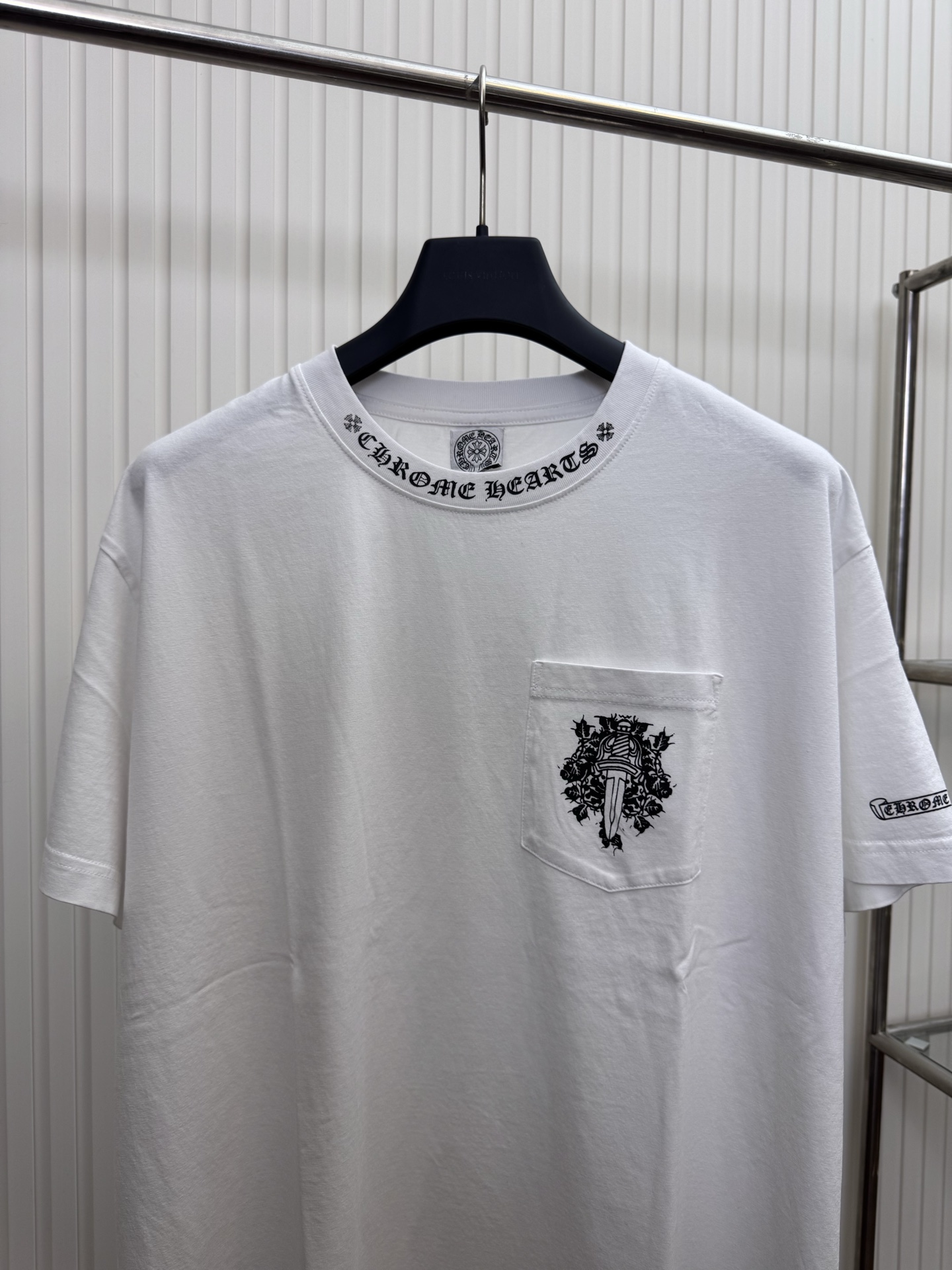 Chrome Hearts CH 克罗心 Vintage十字架马蹄藤蔓宝剑短袖T恤