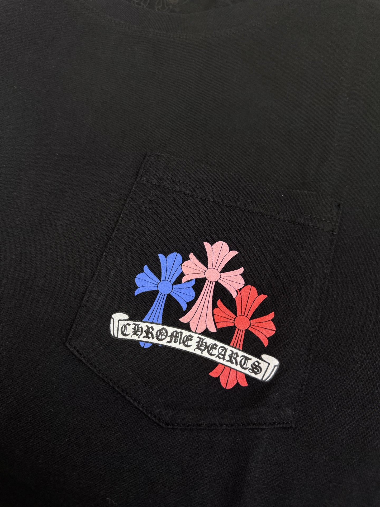 Chrome Hearts CH 克罗心 迈阿密彩色梵文十字架短袖T恤