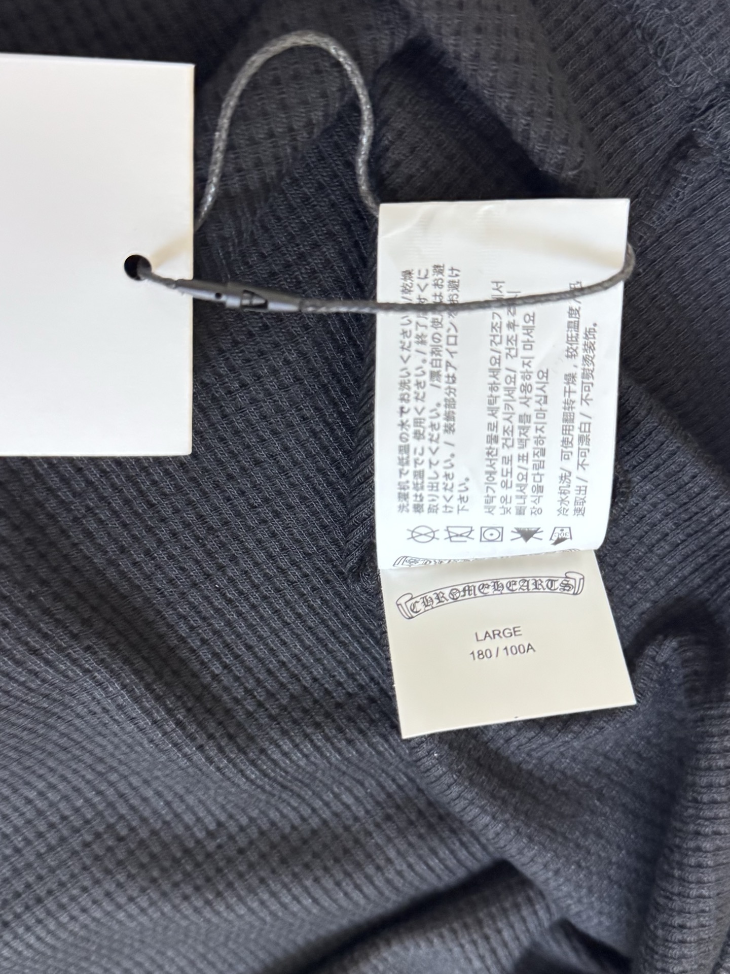 Chrome Hearts Ch克罗心 华夫格十字架长袖T恤